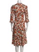 Jane Floral Print Midi Length Dress