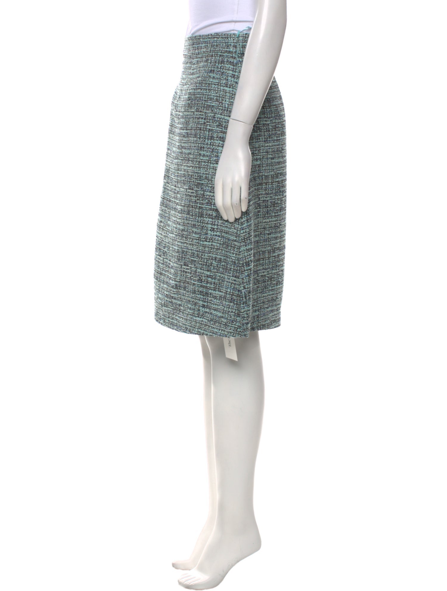 Jane Tweed Pattern Knee-Length Skirt