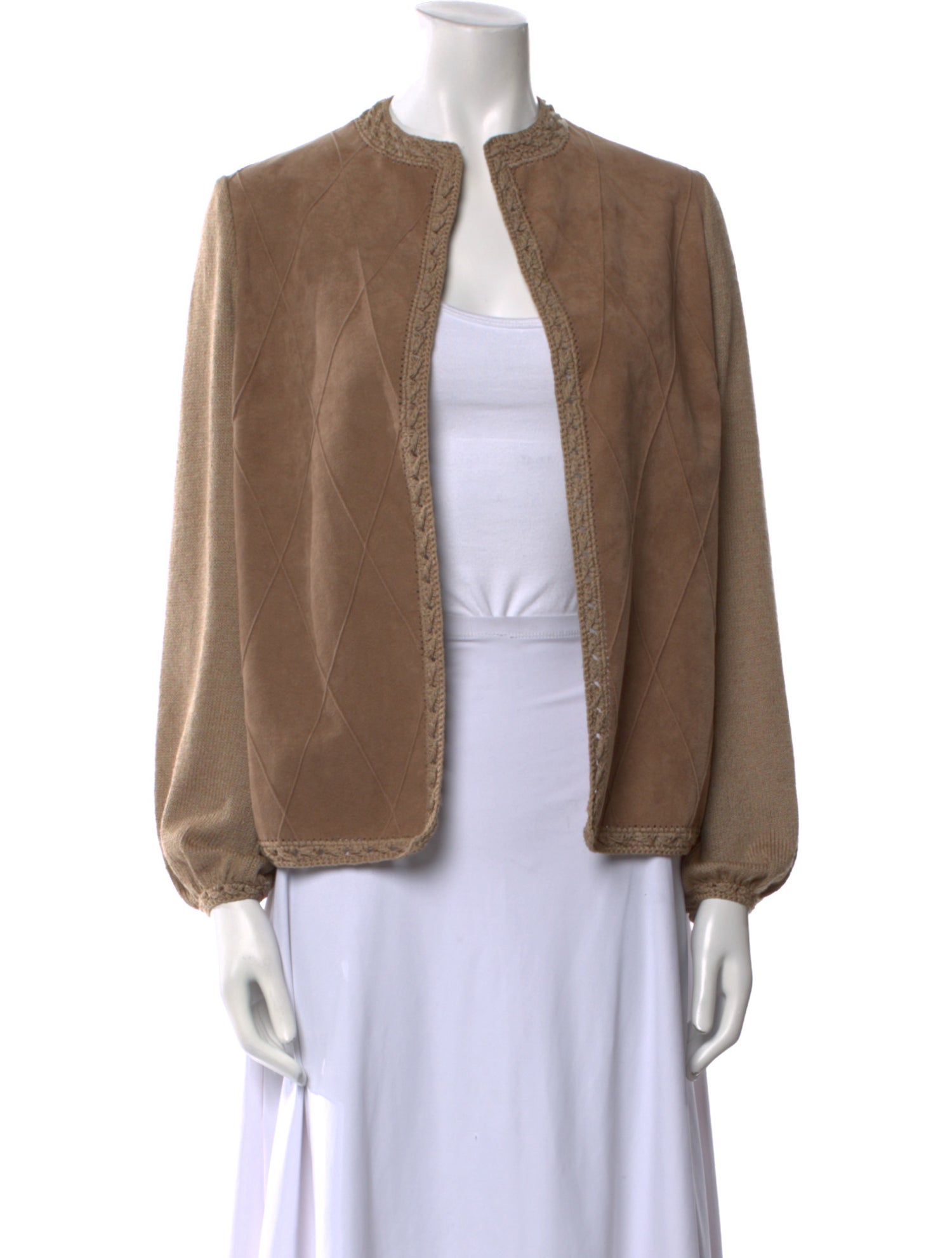 Jane Leather Crew Neck Sweater