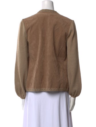 Jane Leather Crew Neck Sweater