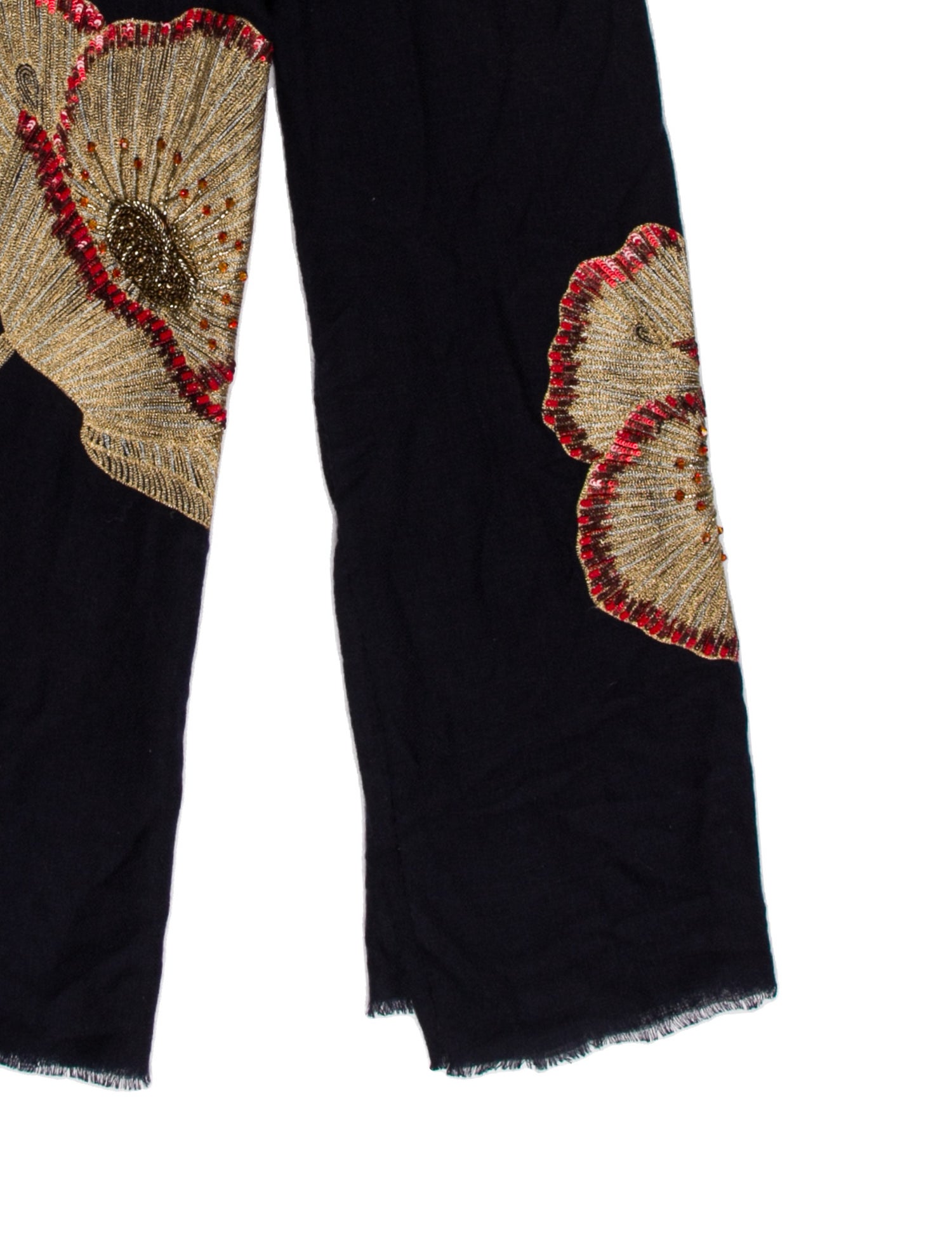 Janavi Cashmere Floral Print Scarf