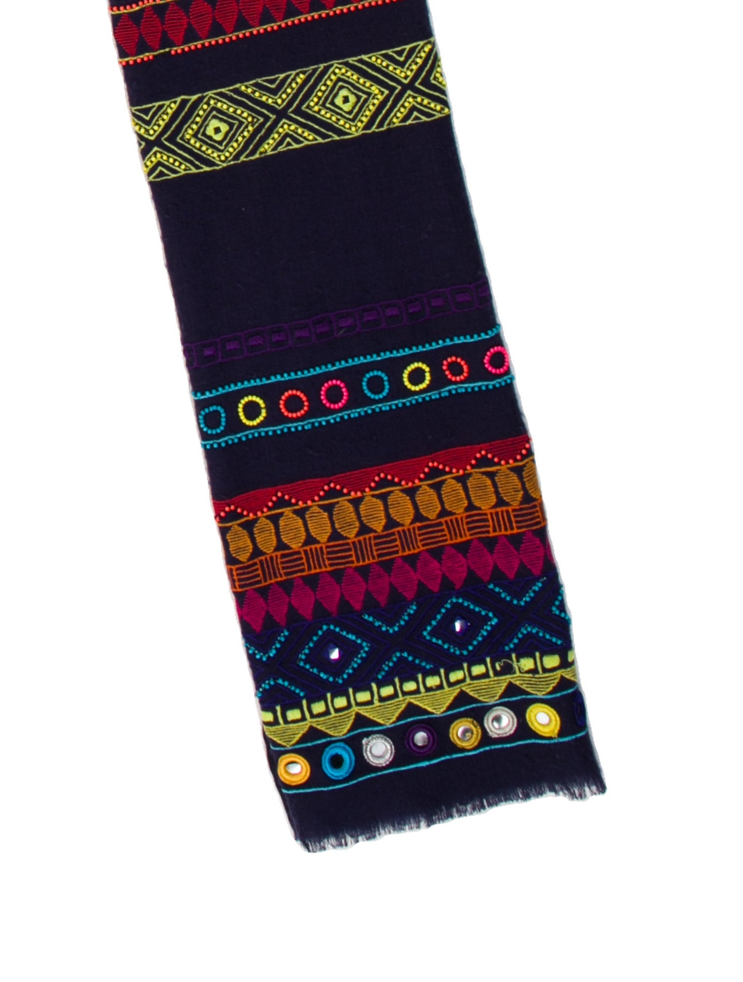 Janavi Cashmere Striped Scarf