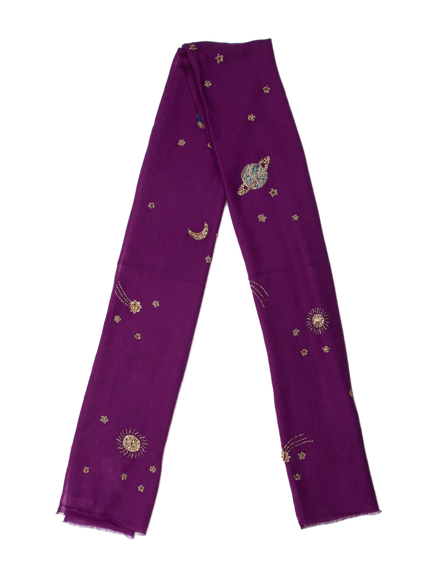 Janavi Cashmere Printed Scarf w/ Tags