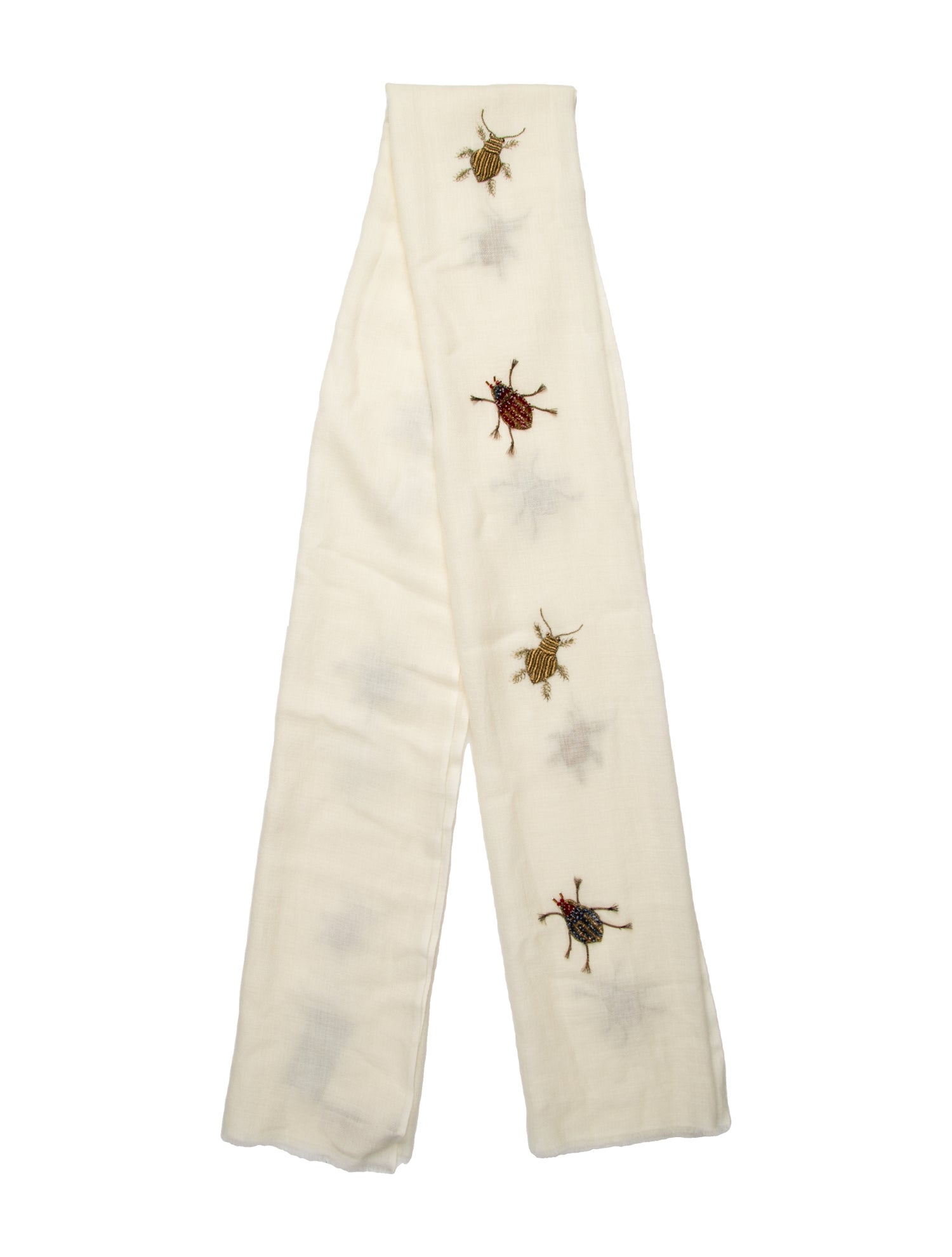 Janavi Merino Wool Floral Print Scarf