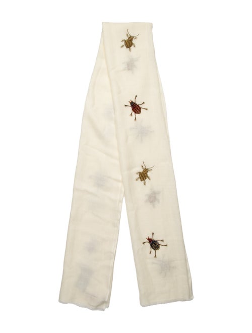 Janavi Merino Wool Floral Print Scarf