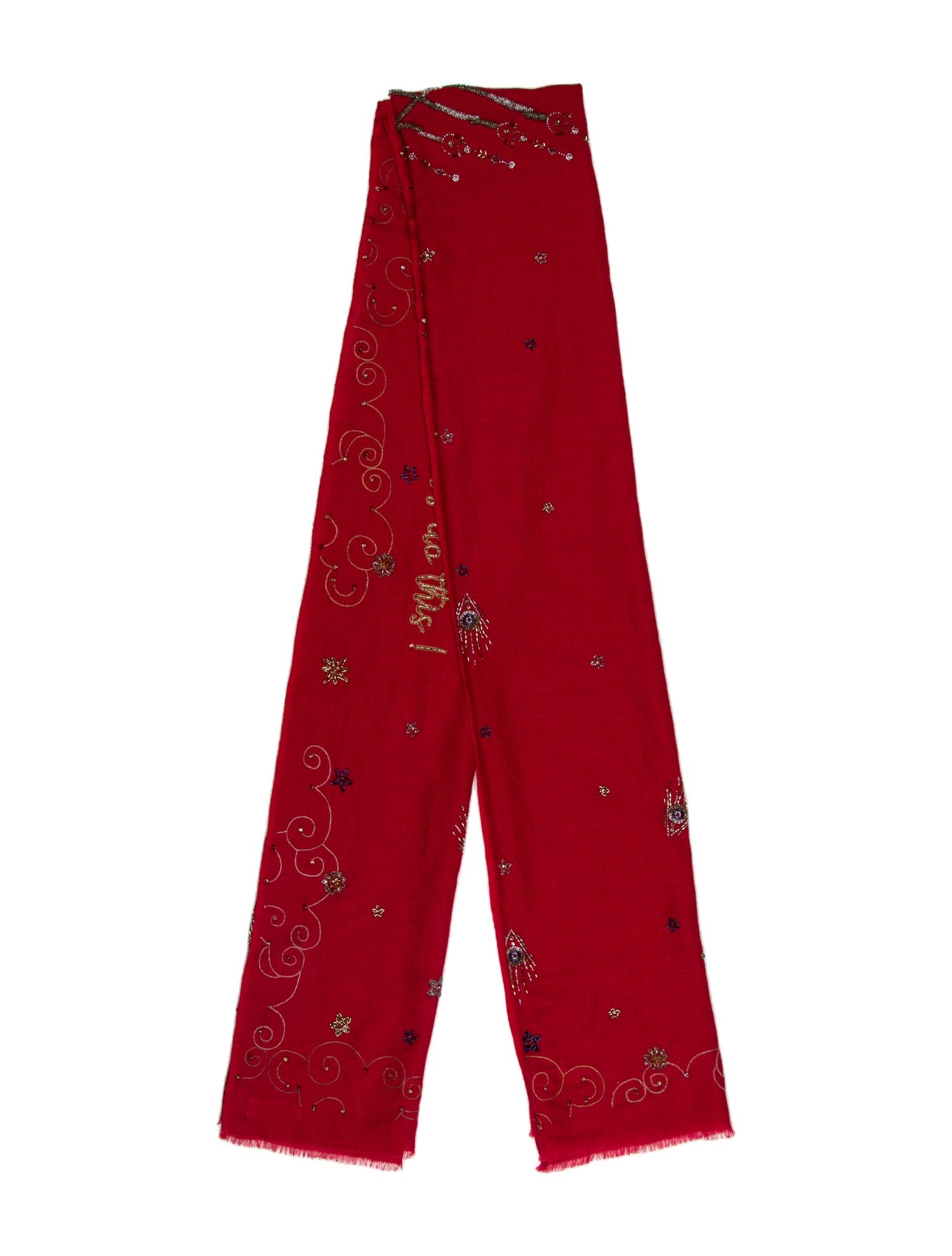 Janavi Cashmere Printed Scarf w/ Tags