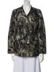 Jane Post Nylon Camouflage Print Utility Jacket