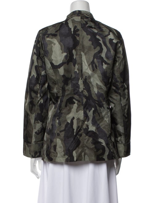 Jane Post Nylon Camouflage Print Utility Jacket