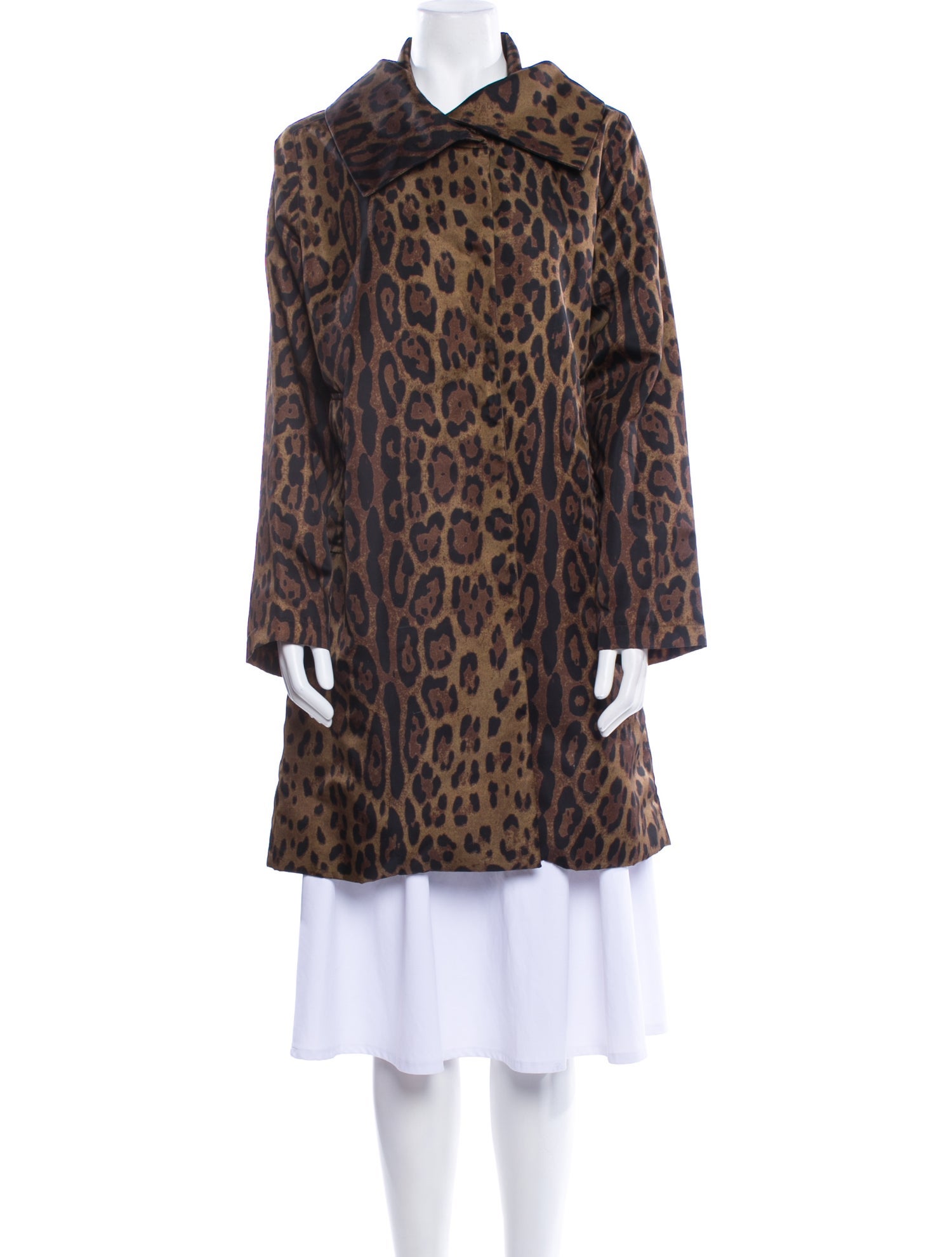 Jane Post Animal Print Faux Fur Coat