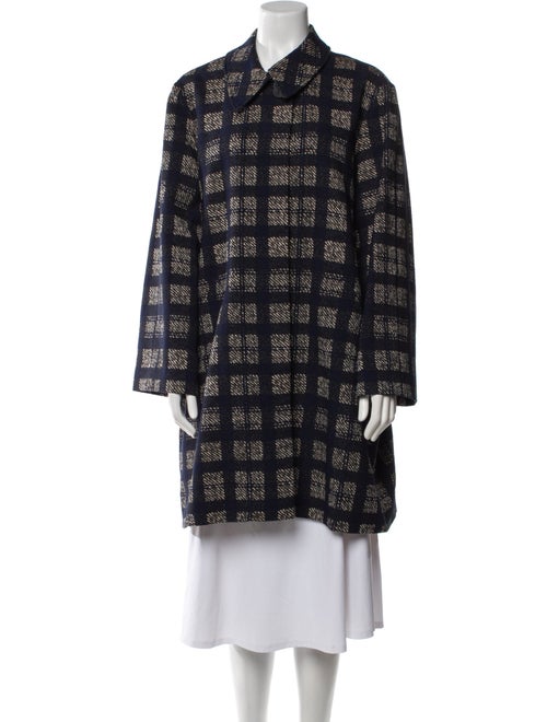 Jane Post Plaid Print Coat