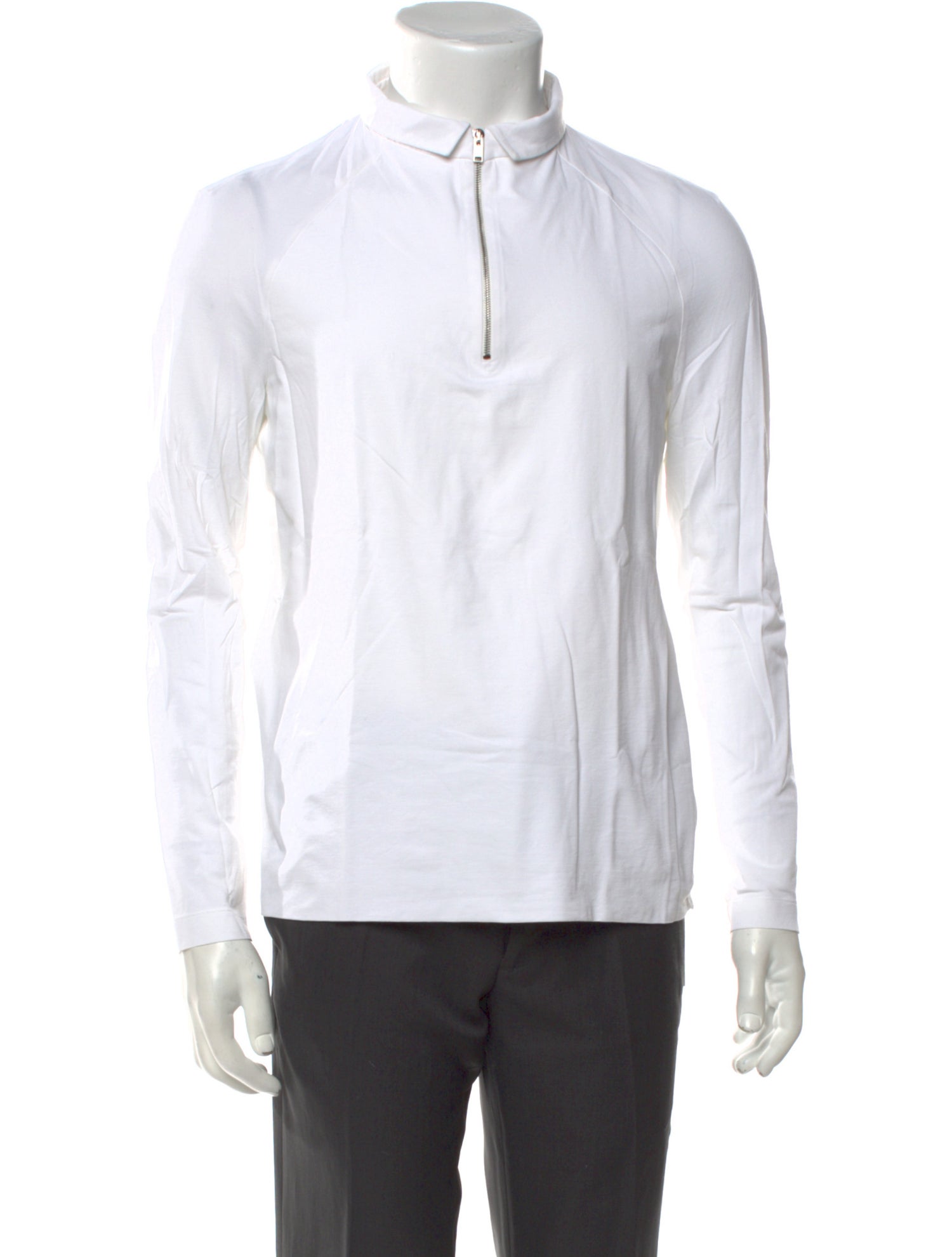 Jacques NYC Collar Long Sleeve Polo Shirt