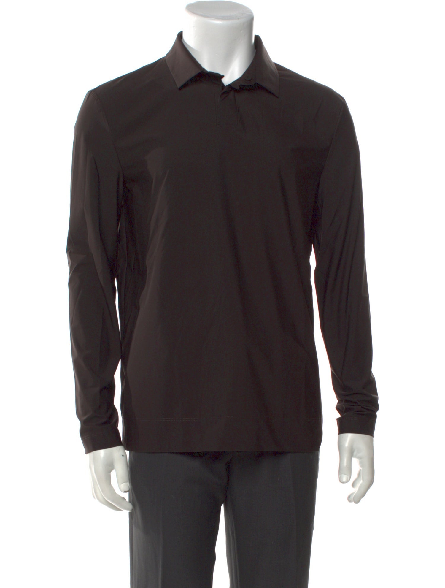 Jacques NYC Collar Long Sleeve Polo Shirt