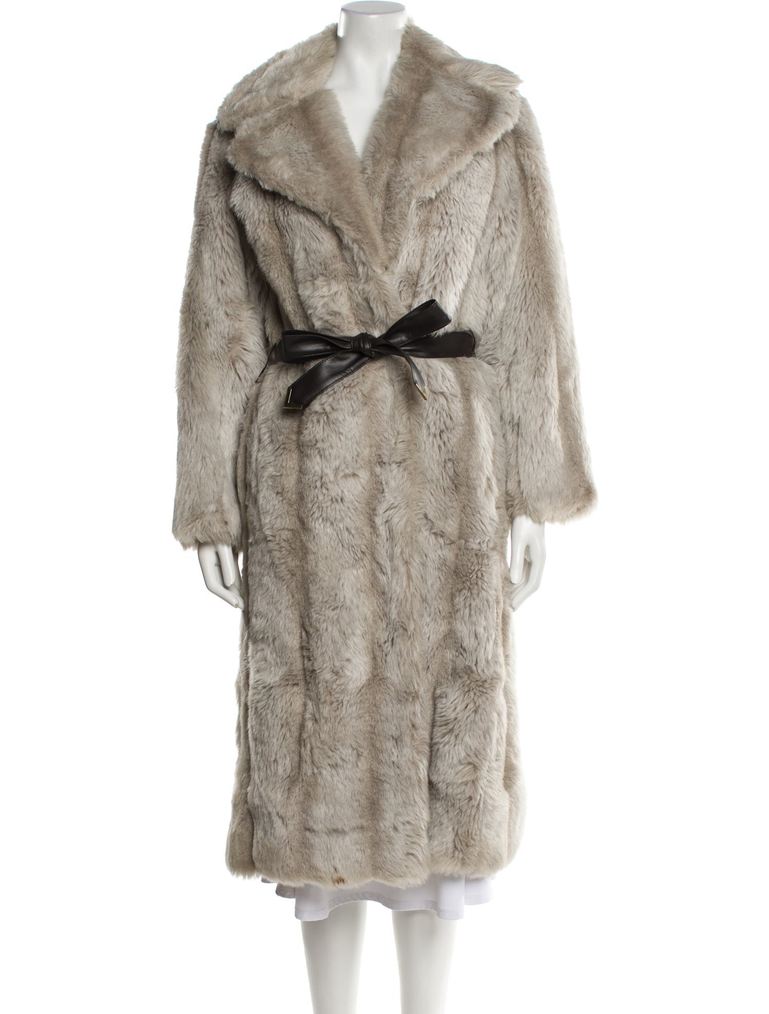 Jacques Saint Laurent Faux Fur Coat