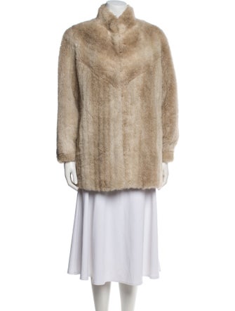 Jacques Saint Laurent Faux Fur Faux Fur Coat