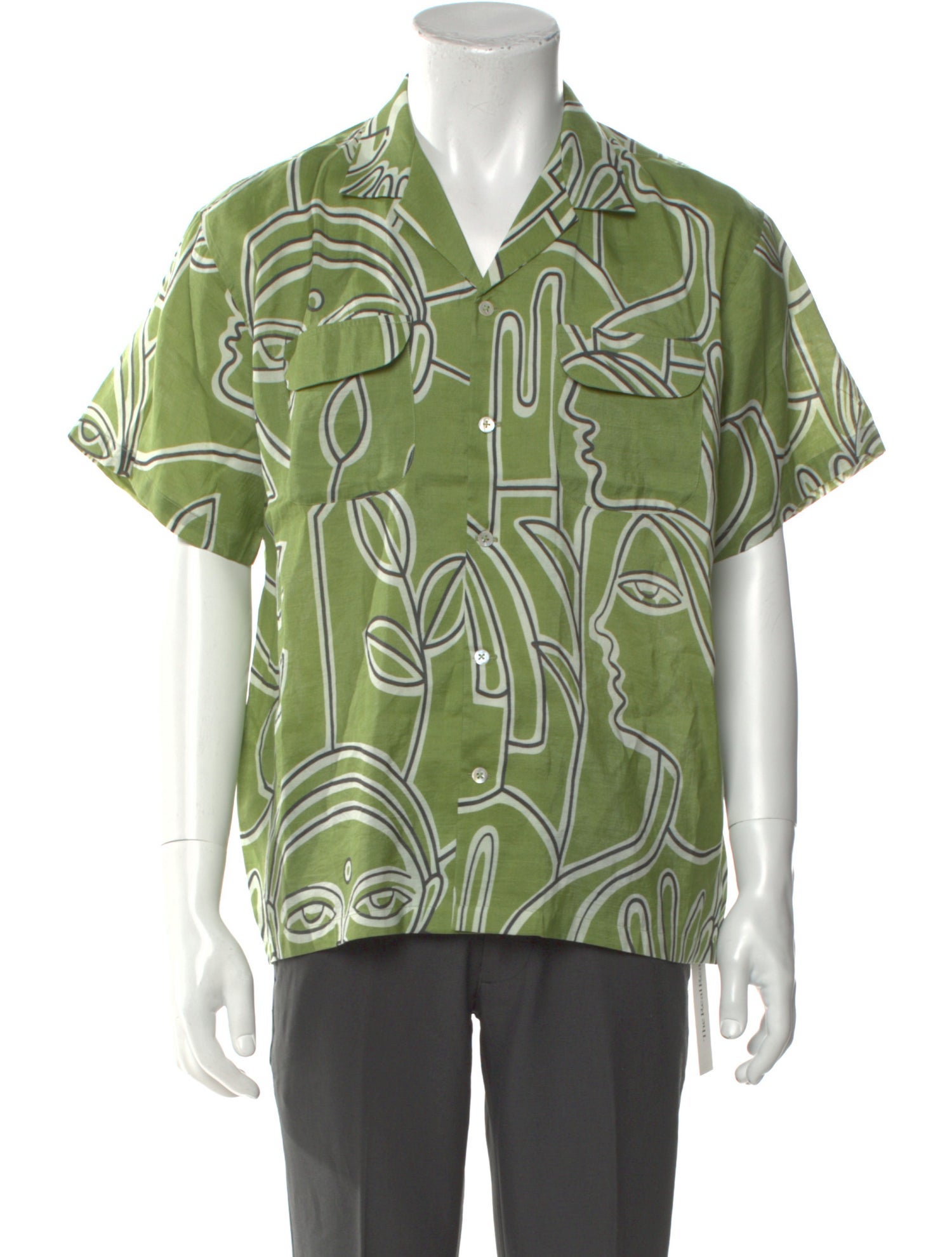 HARAGO Printed Short Sleeve Shirt