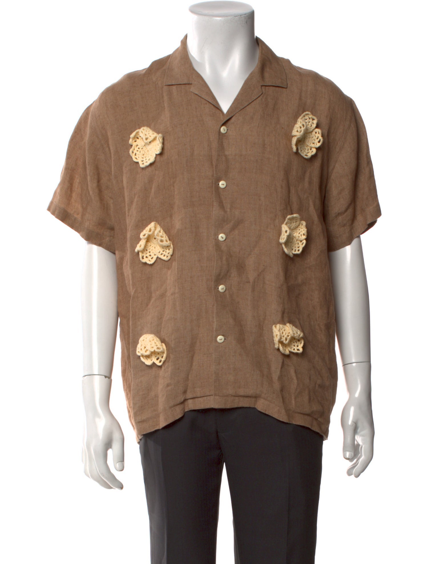 HARAGO Linen Short Sleeve Shirt