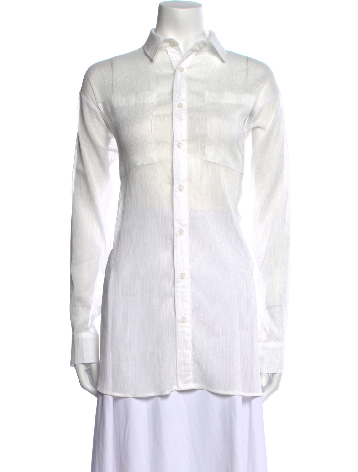 Jade Swim Long Sleeve Button-Up Top