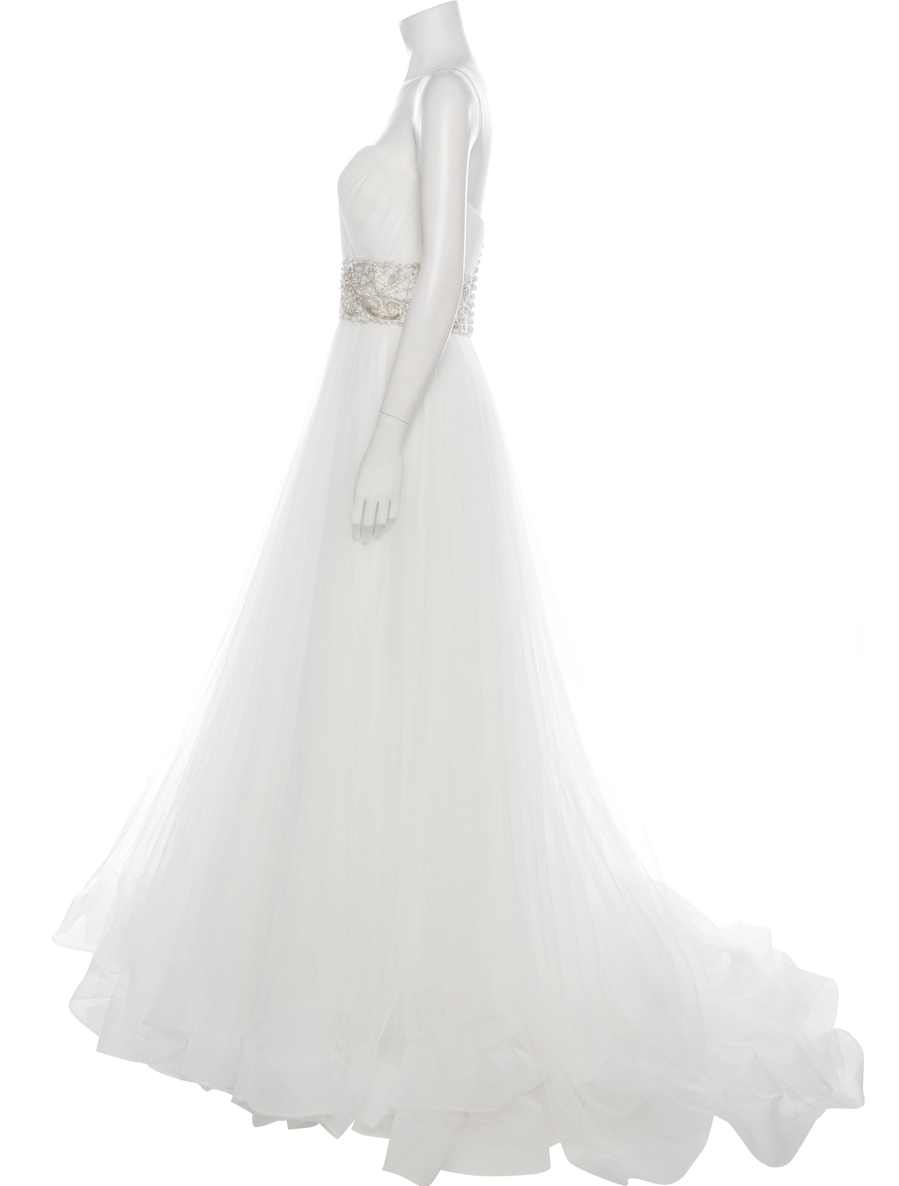 Justin Alexander Strapless Long Dress