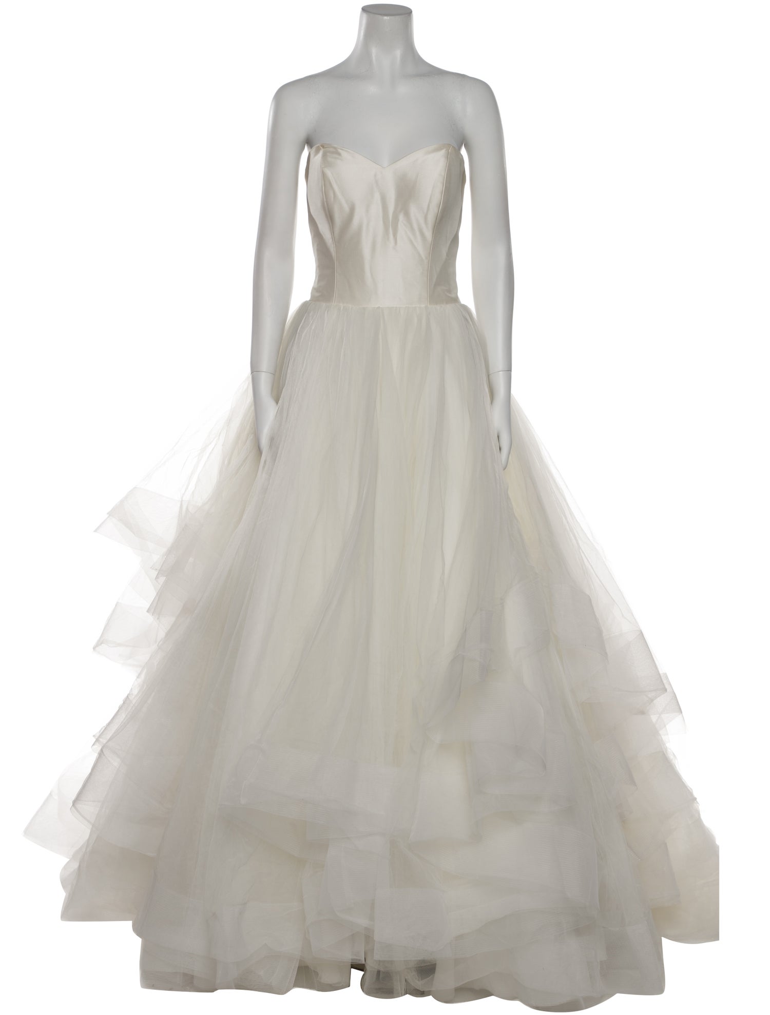 Justin Alexander Strapless Long Dress