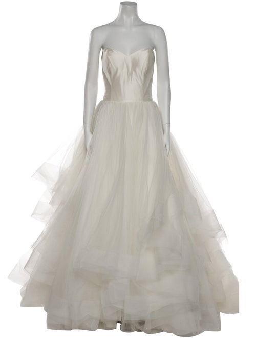 Justin Alexander Strapless Long Dress