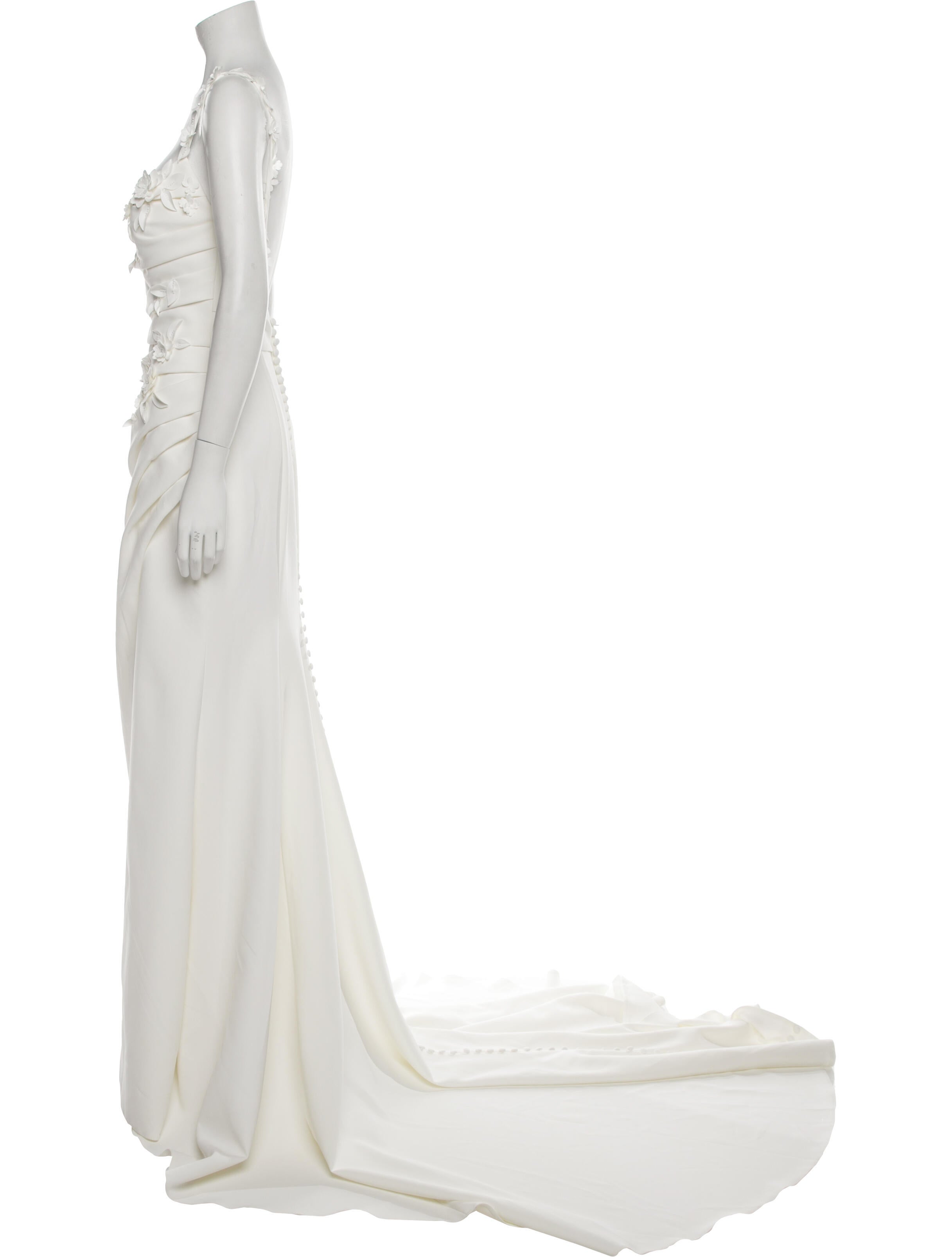 Justin Alexander Square Neckline Long Dress w/ Tags