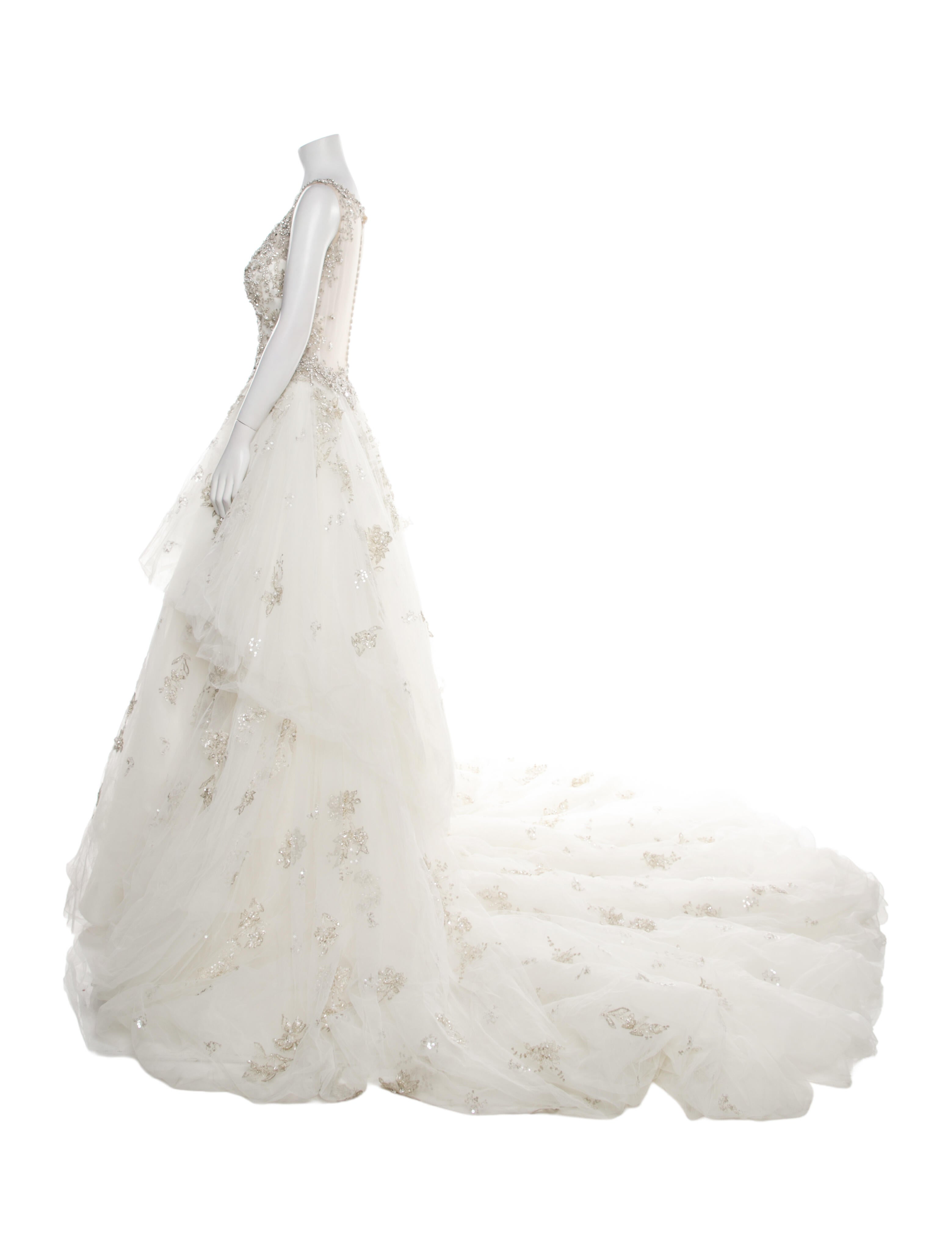 Justin Alexander V-Neck Long Dress