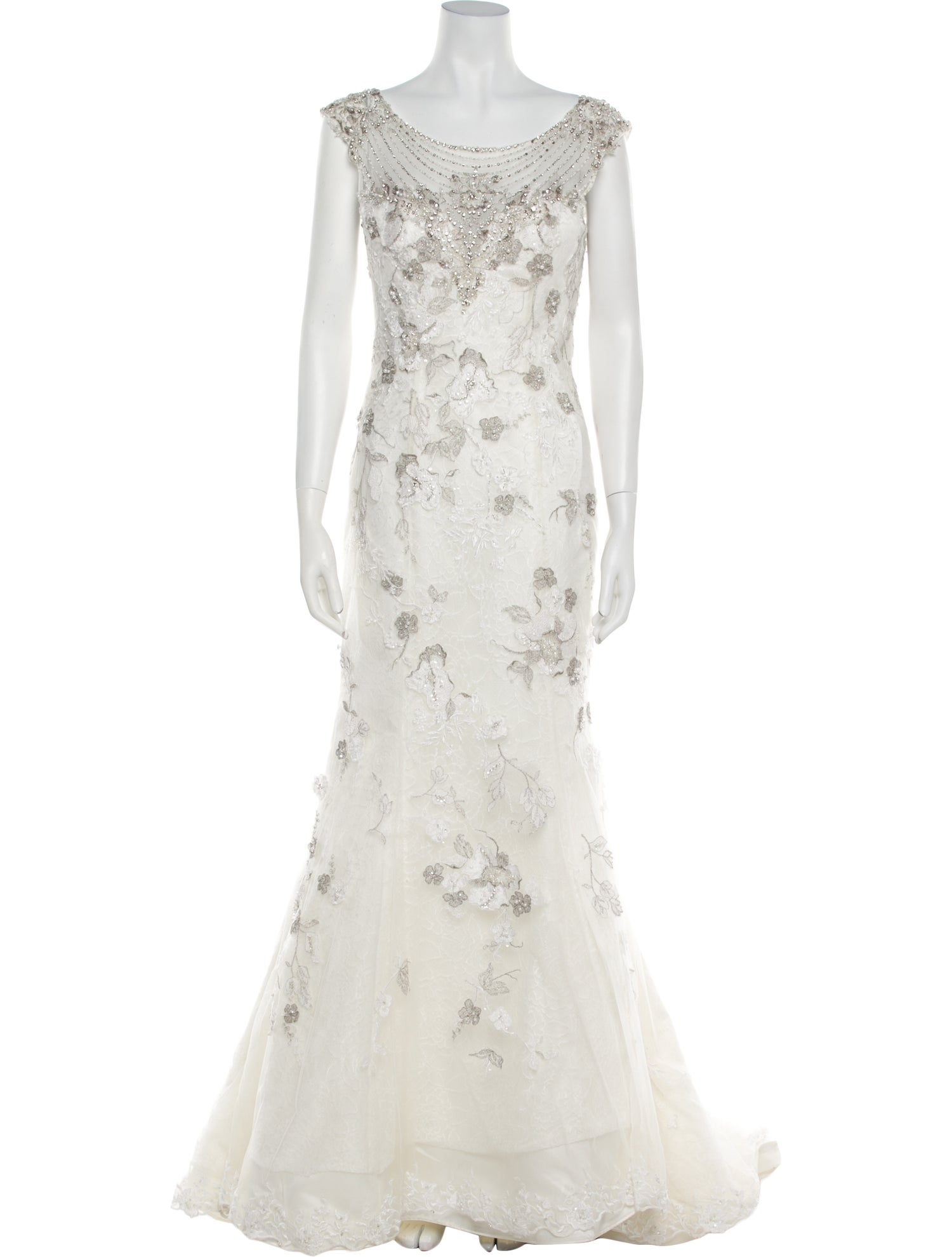 Justin Alexander Lace Pattern Long Dress w/ Tags