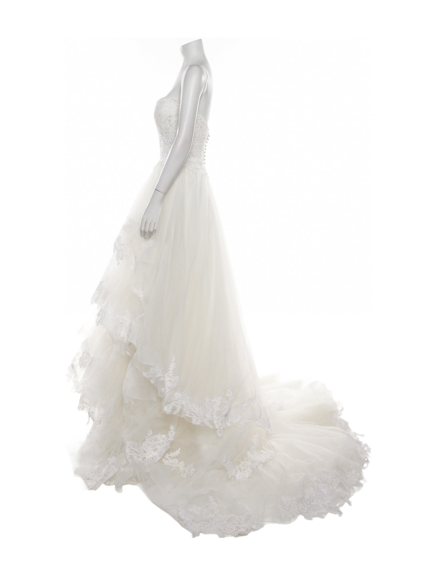 Justin Alexander Strapless Long Dress