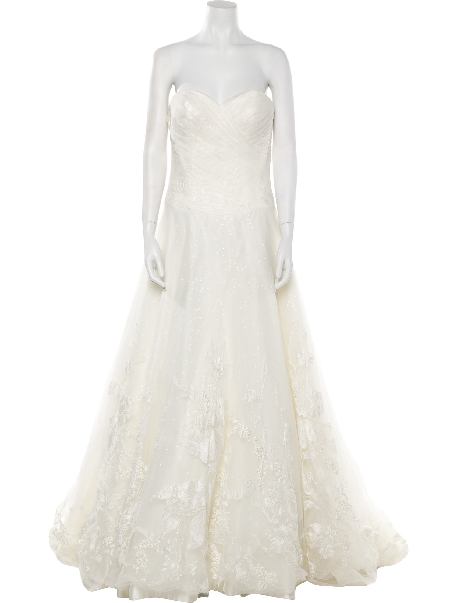 Justin Alexander Strapless Long Dress