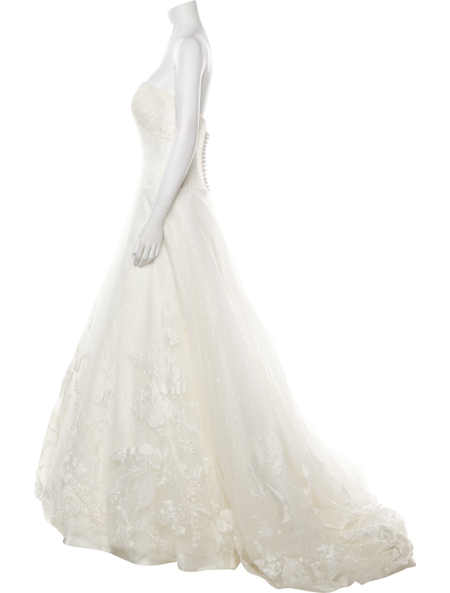 Justin Alexander Strapless Long Dress