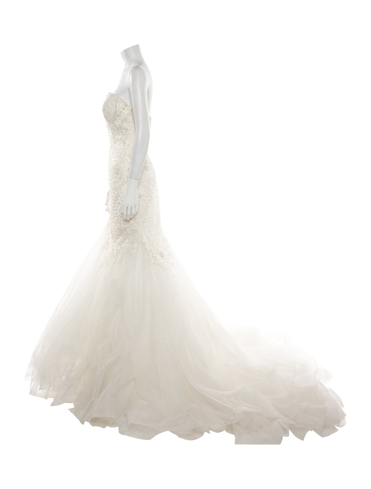 Justin Alexander Patterned Long Dress