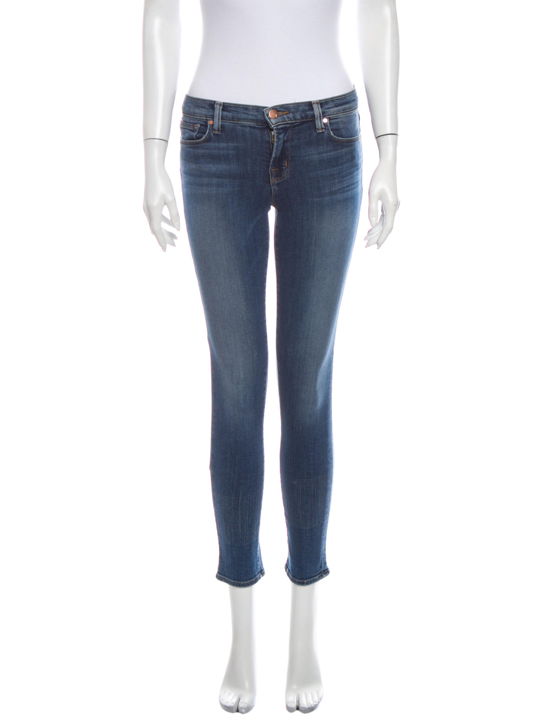 J Brand Mid-Rise Skinny Leg Jeans