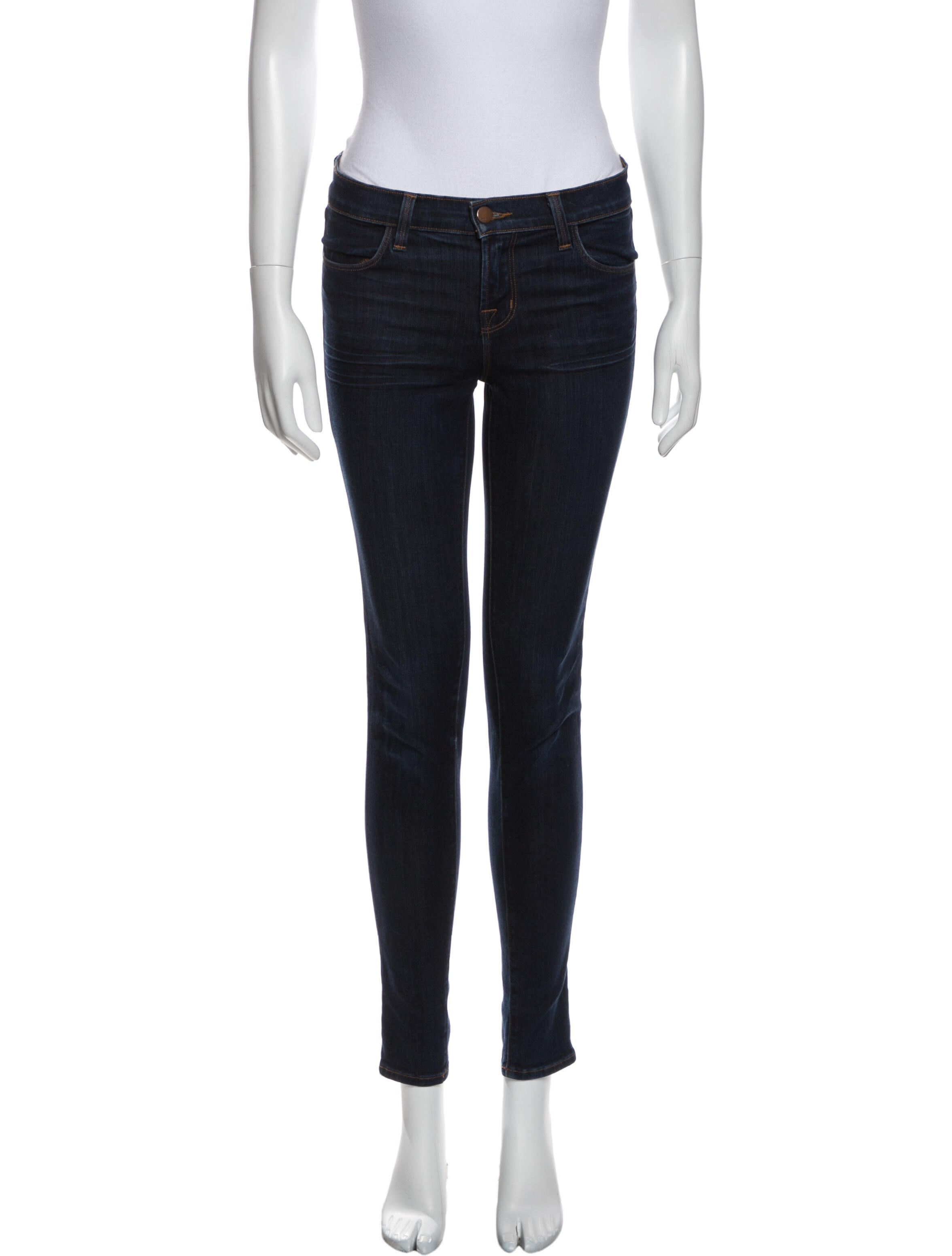 J Brand Mid-Rise Skinny Leg Jeans