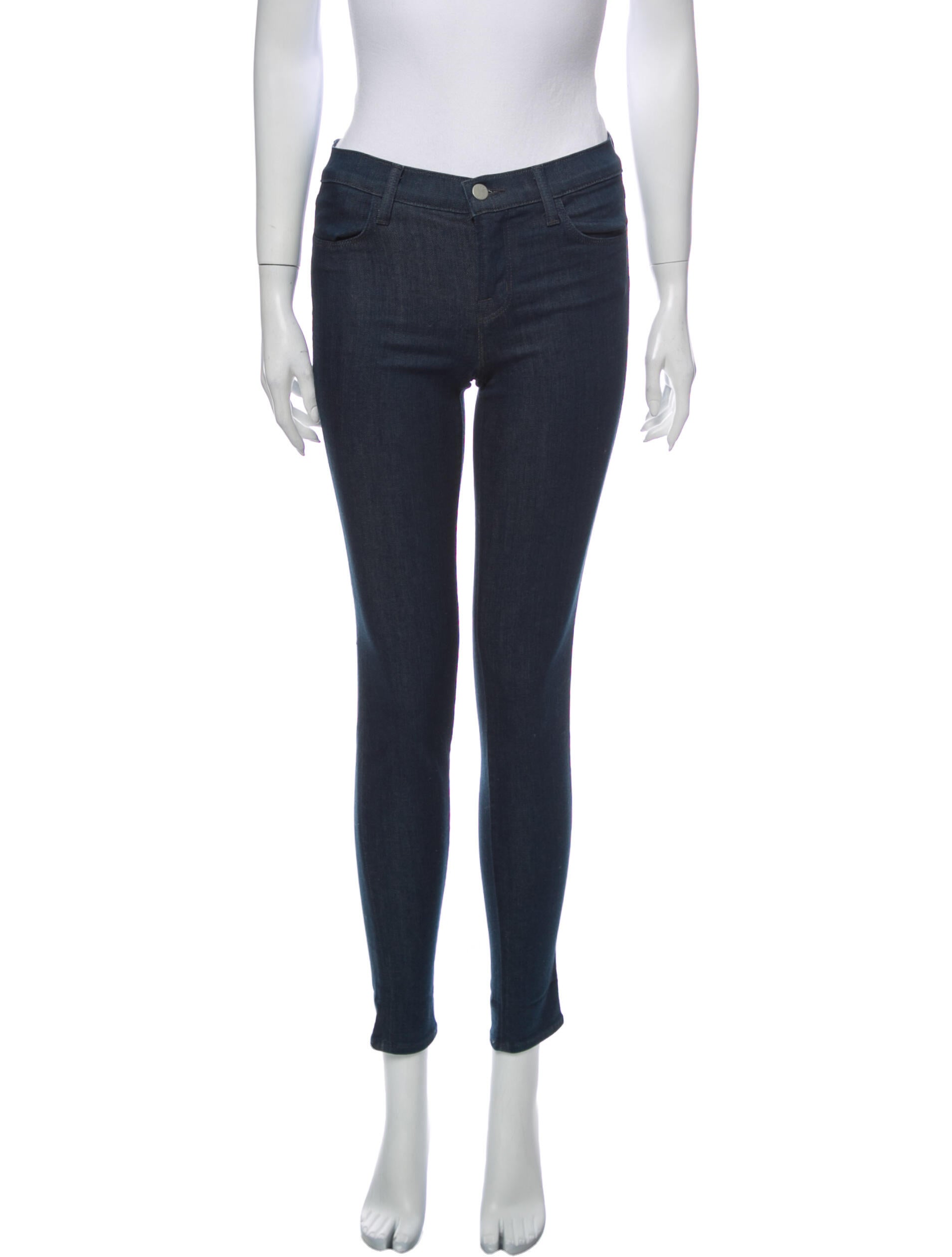 J Brand Mid-Rise Skinny Leg Jeans