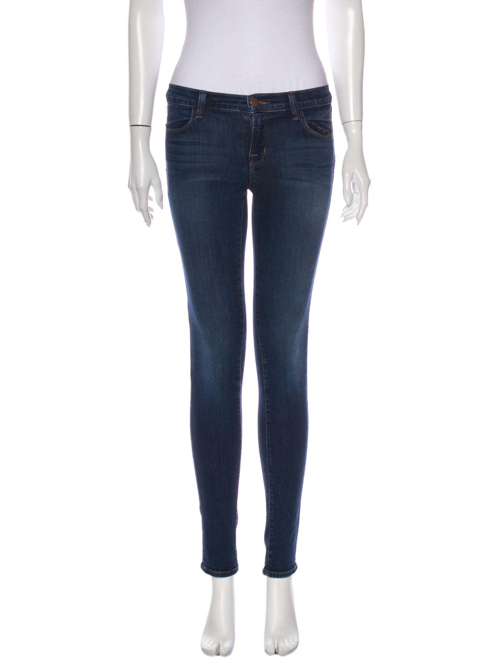 J Brand Mid-Rise Skinny Leg Jeans