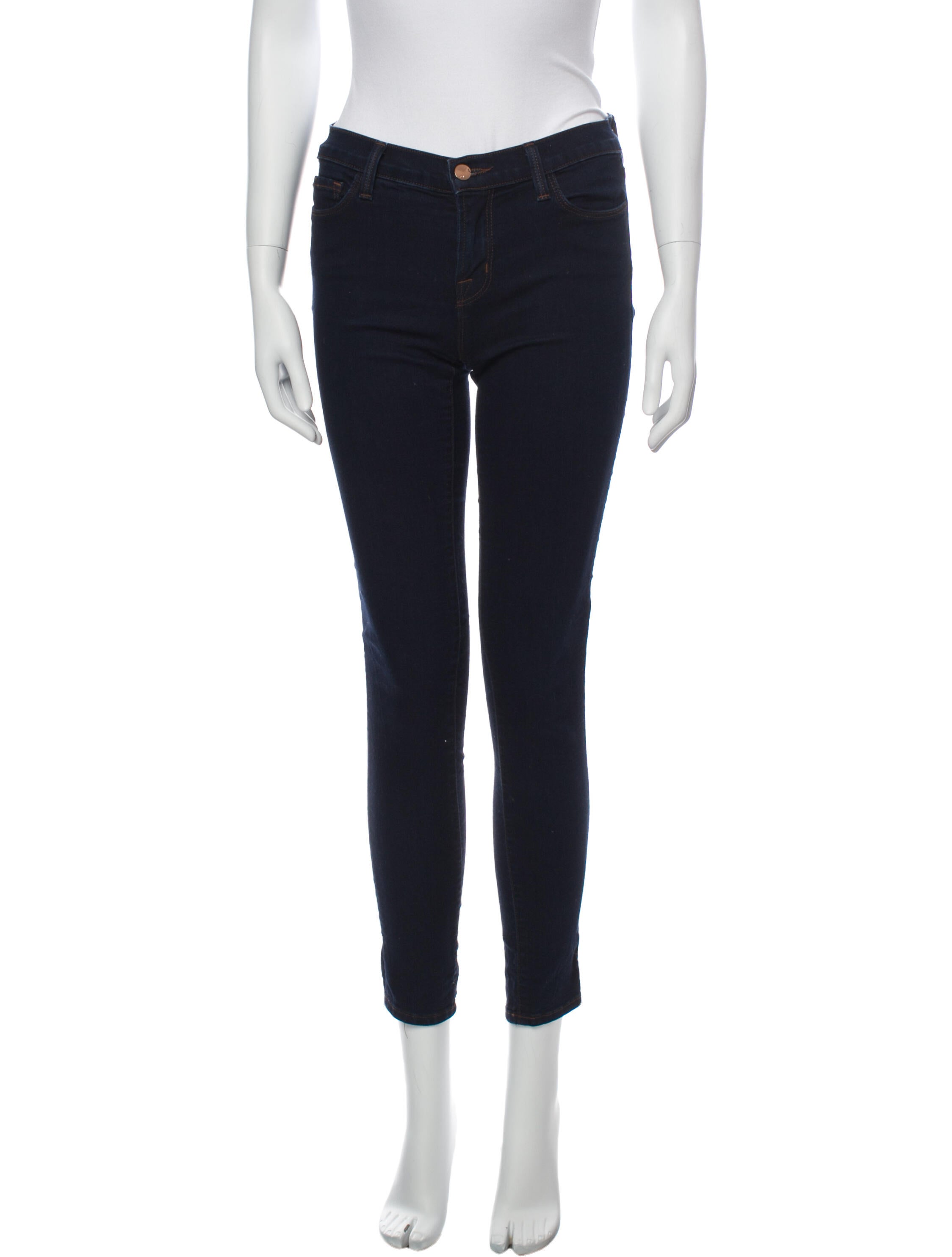 J Brand Mid-Rise Skinny Leg Jeans