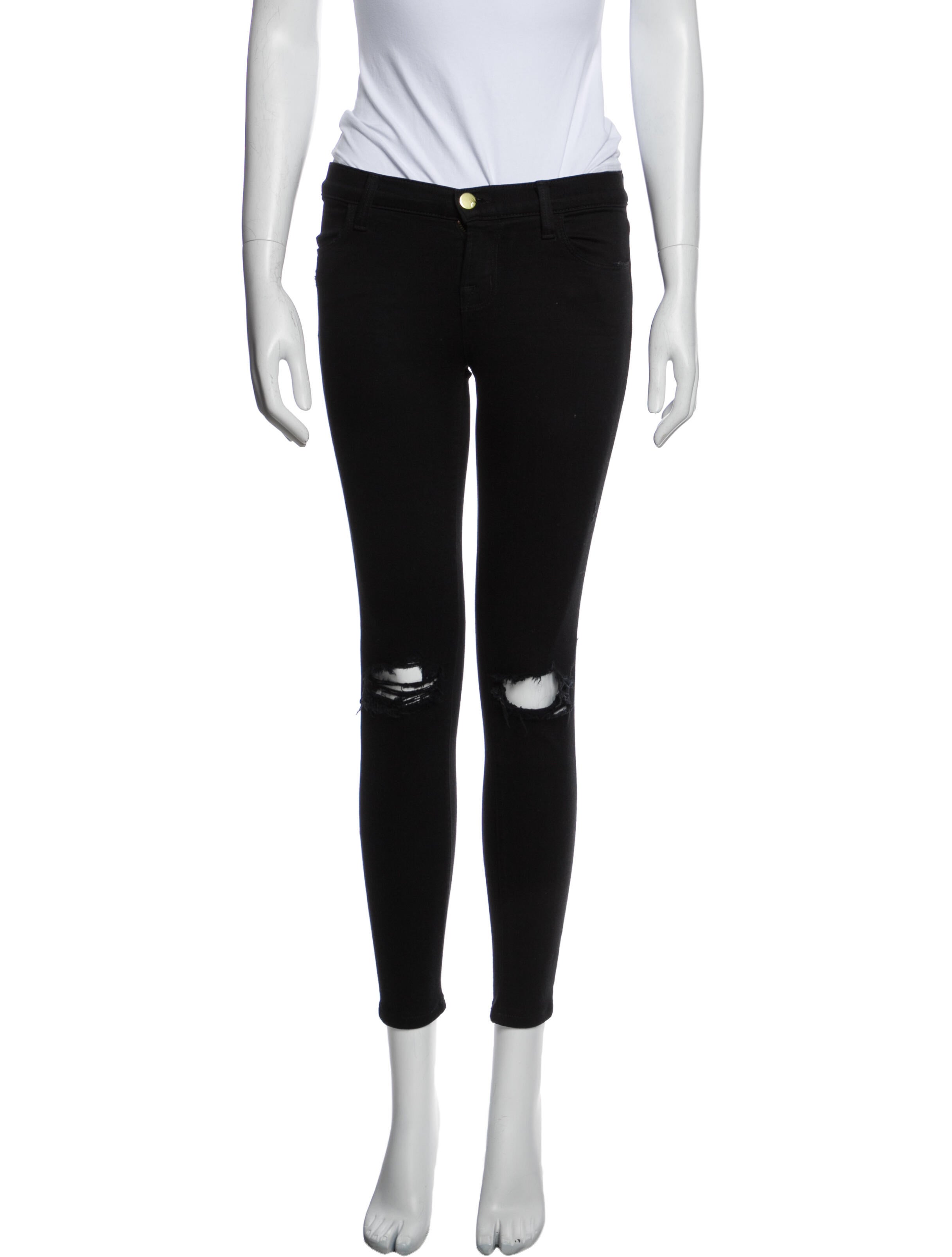 J Brand Mid-Rise Skinny Leg Jeans