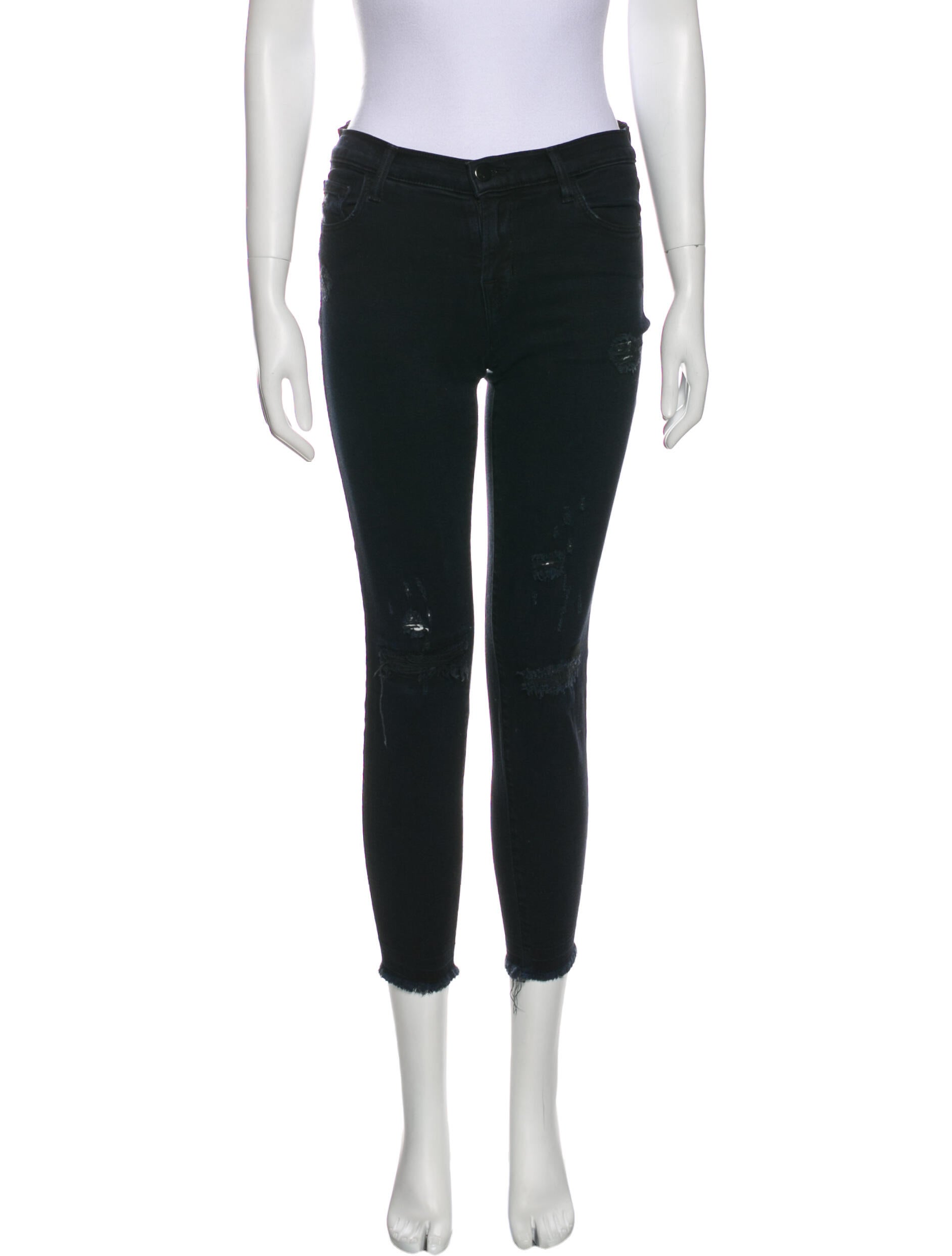 J Brand Mid-Rise Skinny Leg Jeans