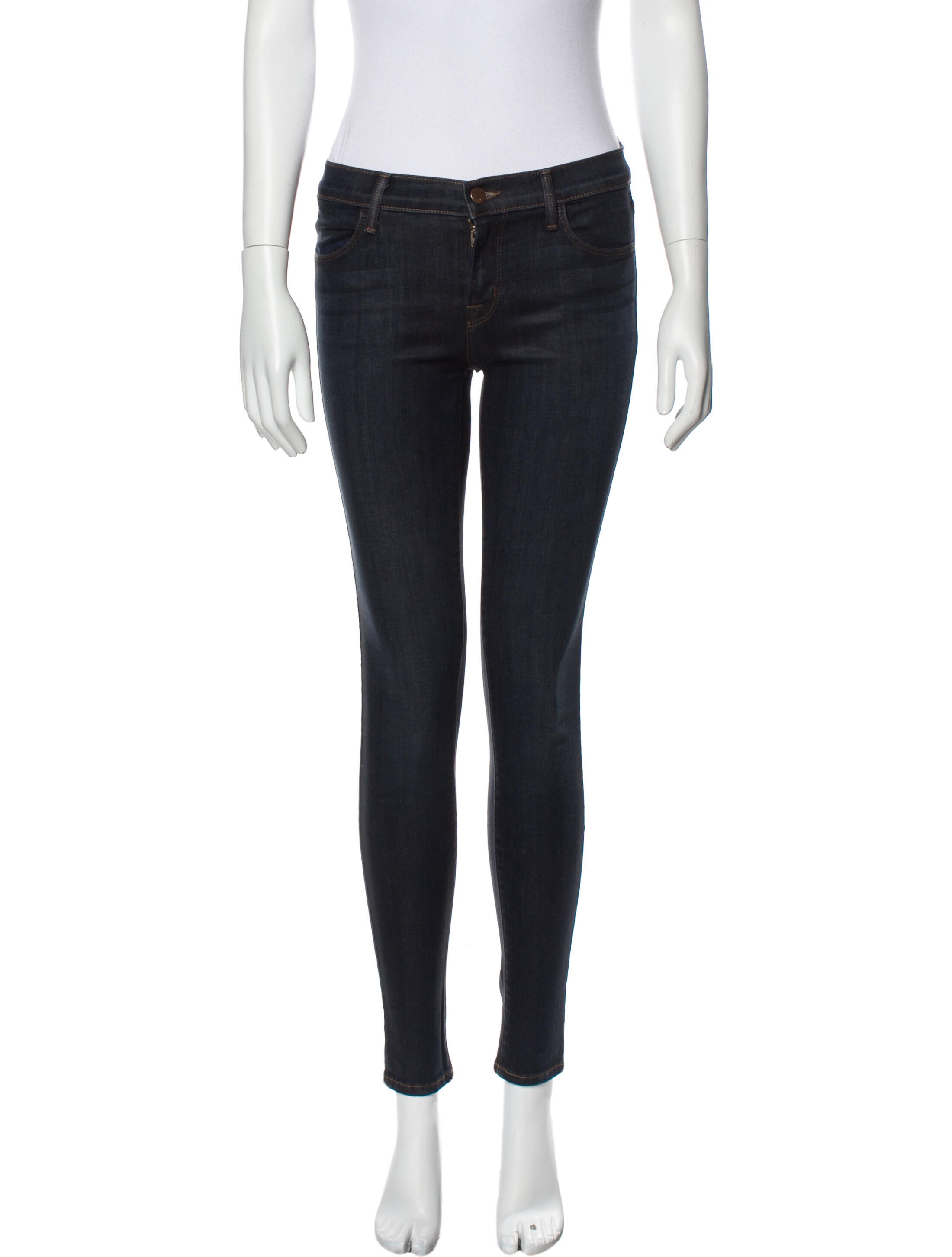 J Brand Mid-Rise Skinny Leg Jeans