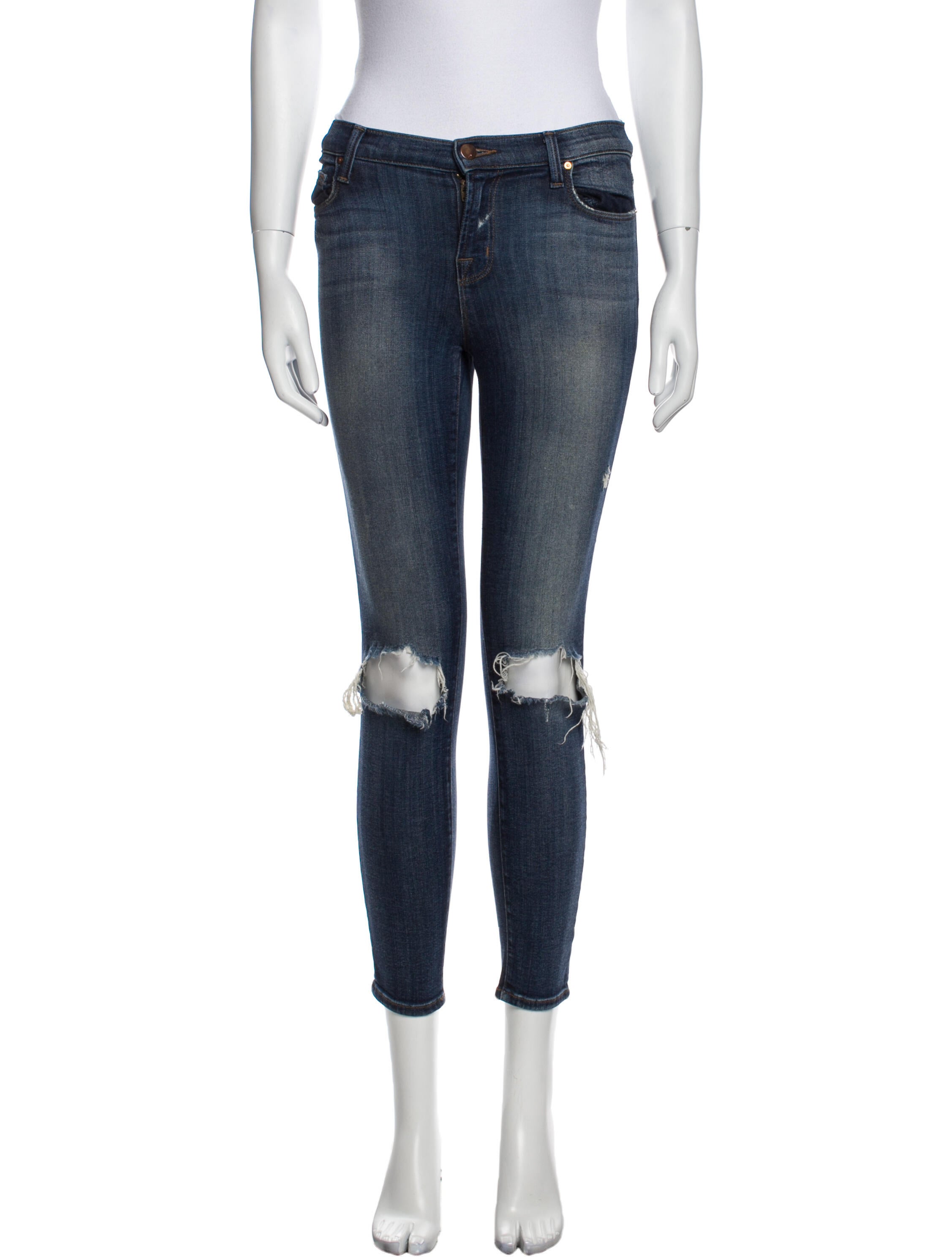 J Brand Mid-Rise Skinny Leg Jeans