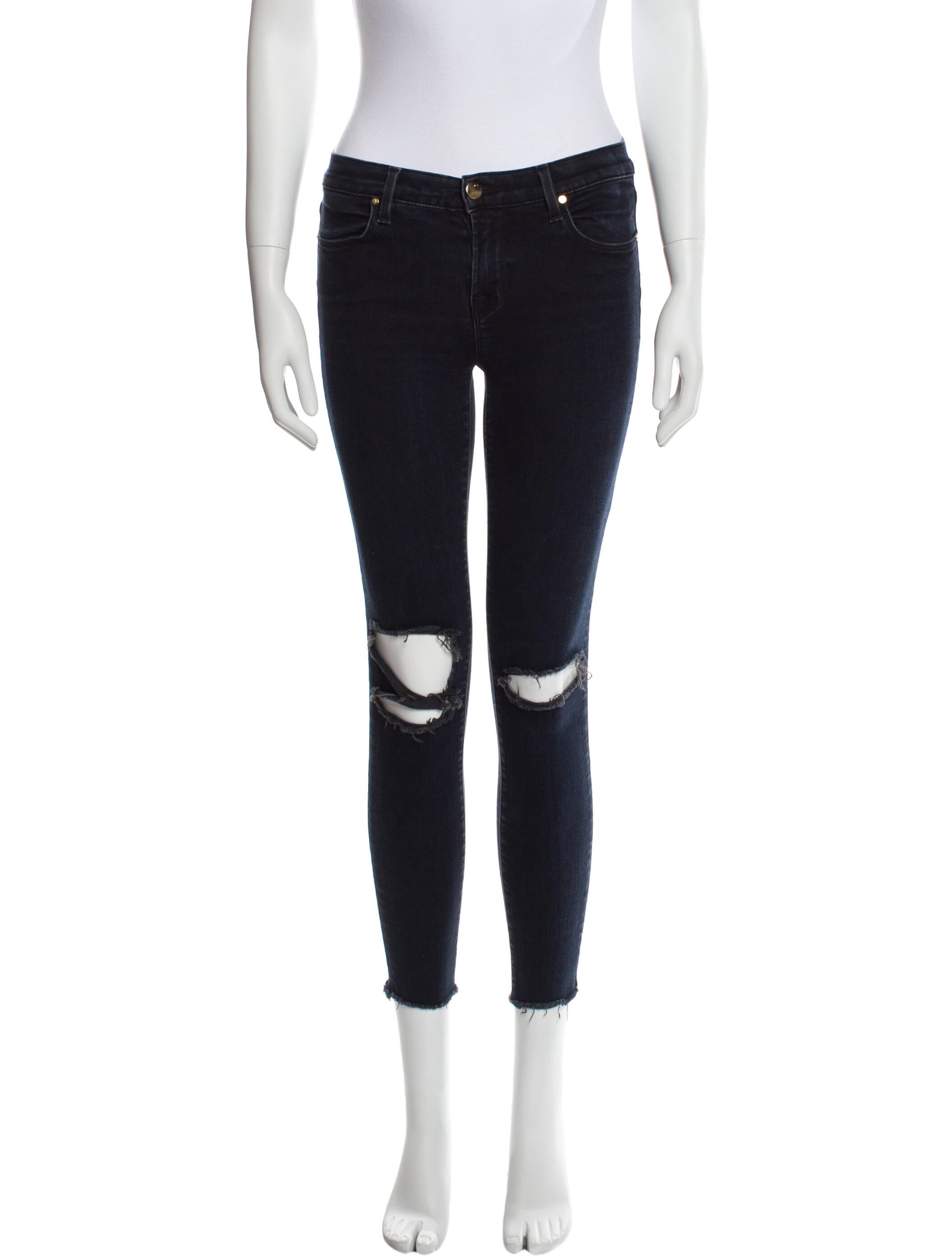 J Brand Mid-Rise Skinny Leg Jeans