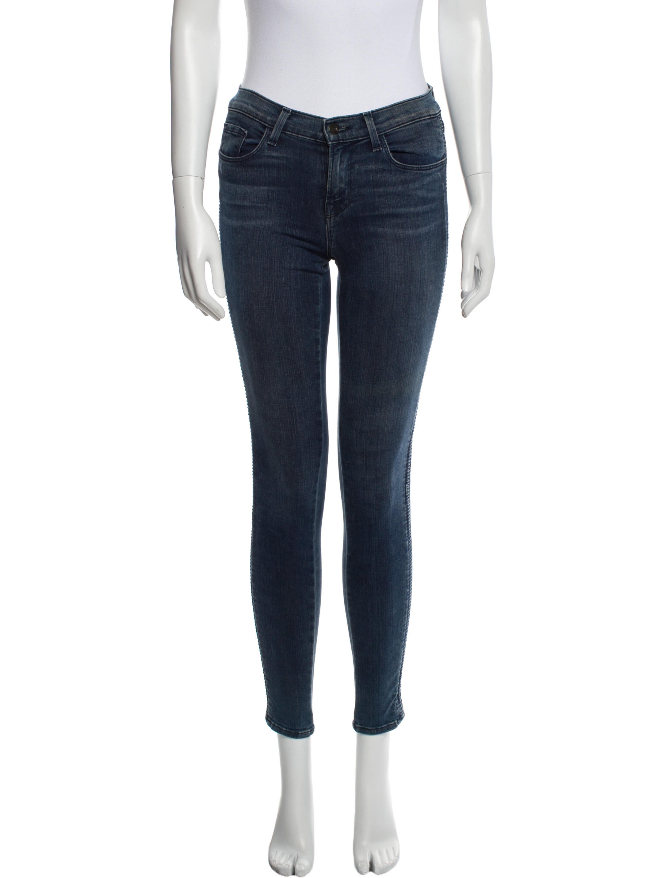 J Brand Mid-Rise Skinny Leg Jeans