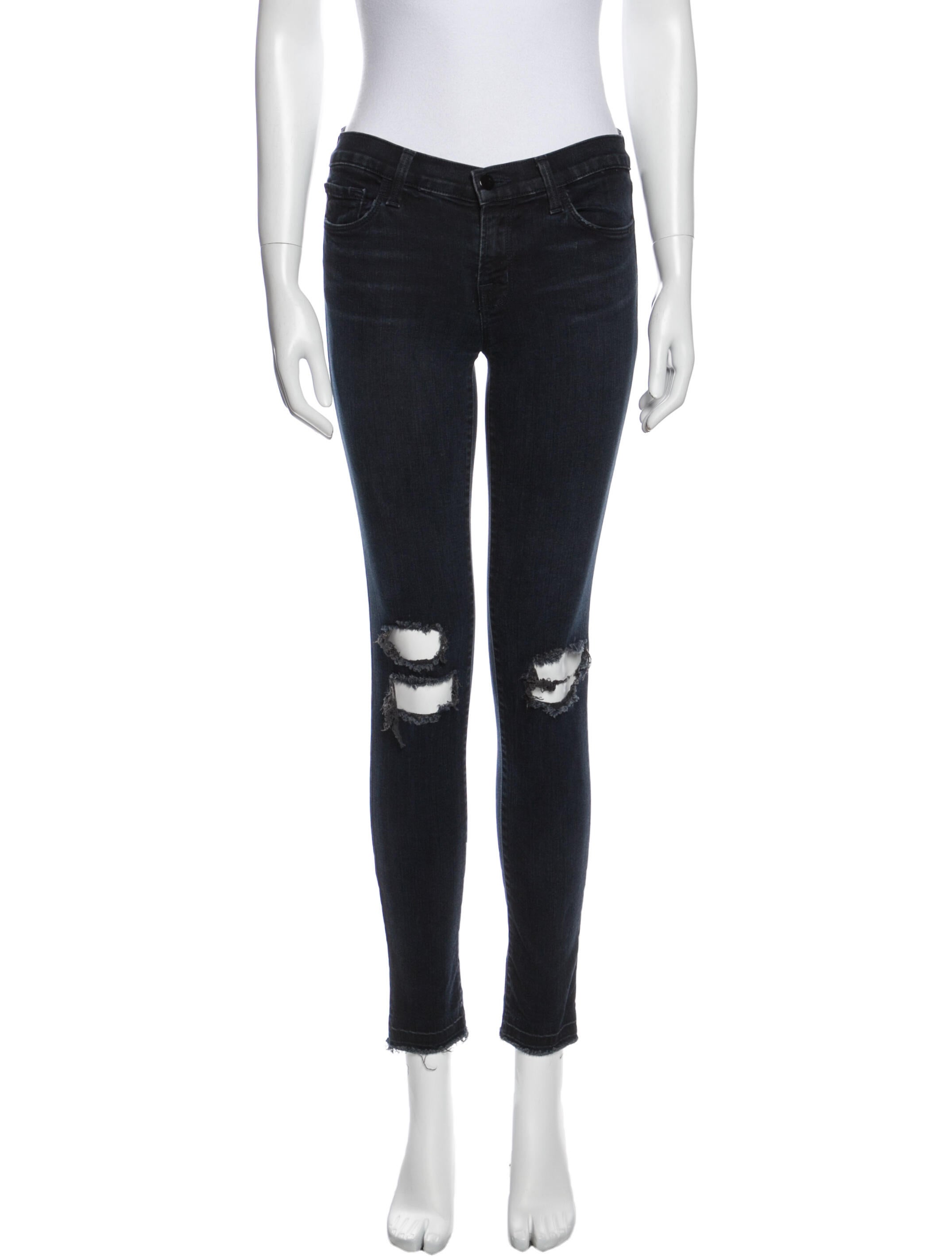 J Brand Mid-Rise Skinny Leg Jeans