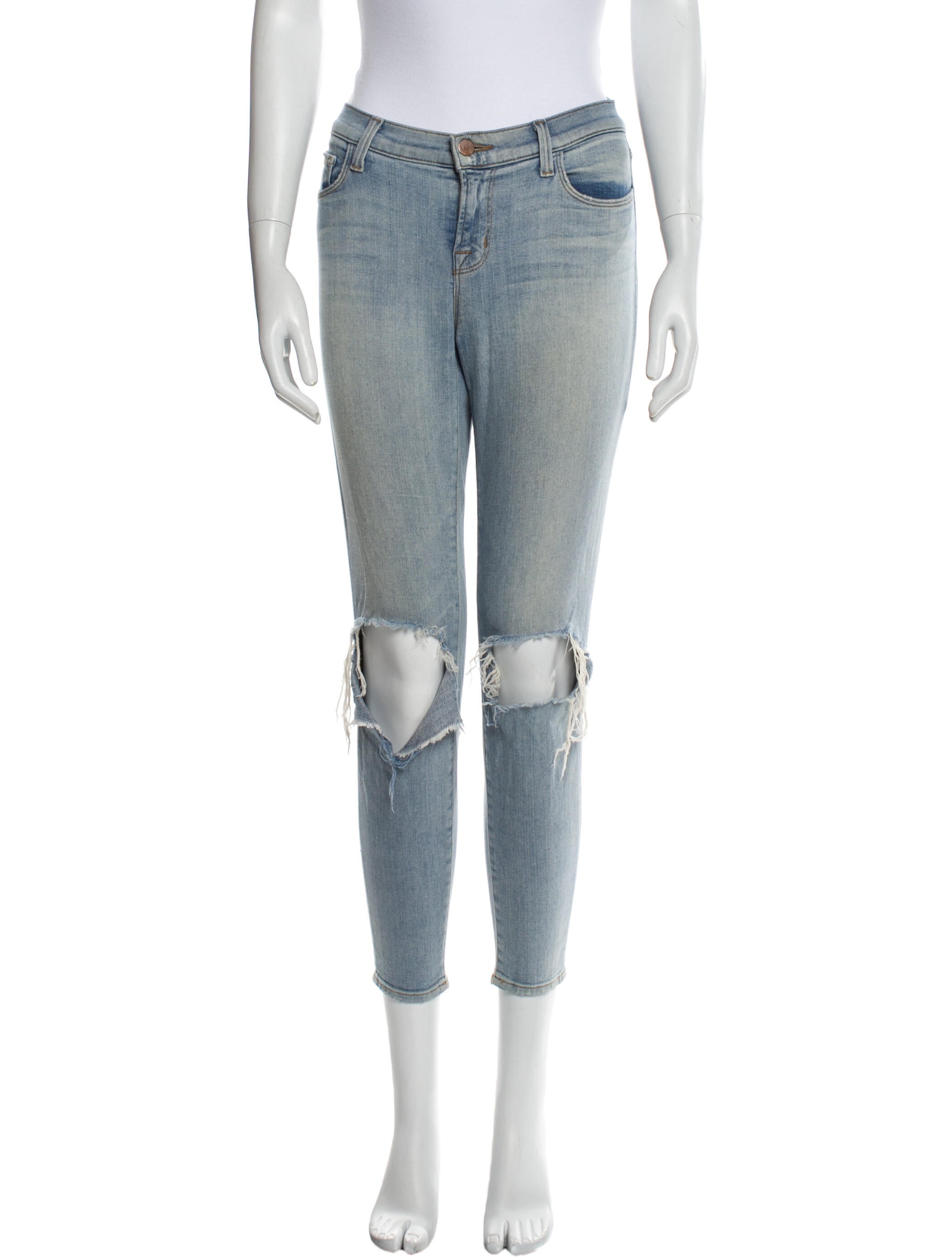 J Brand Mid-Rise Skinny Leg Jeans