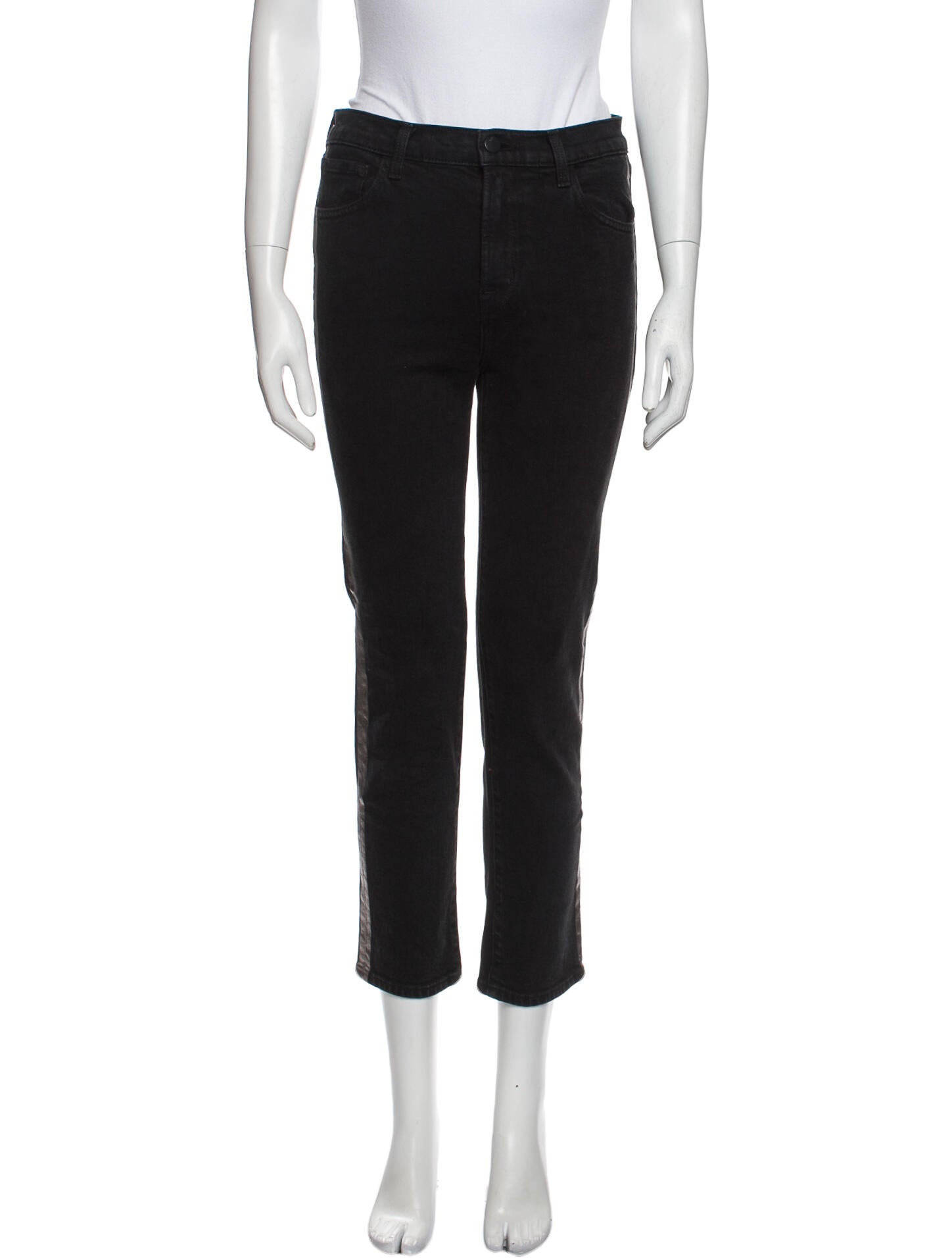 J Brand Mid-Rise Straight Leg Jeans