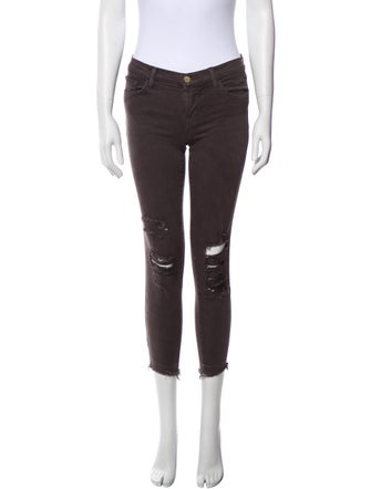 J Brand Mid-Rise Skinny Leg Jeans