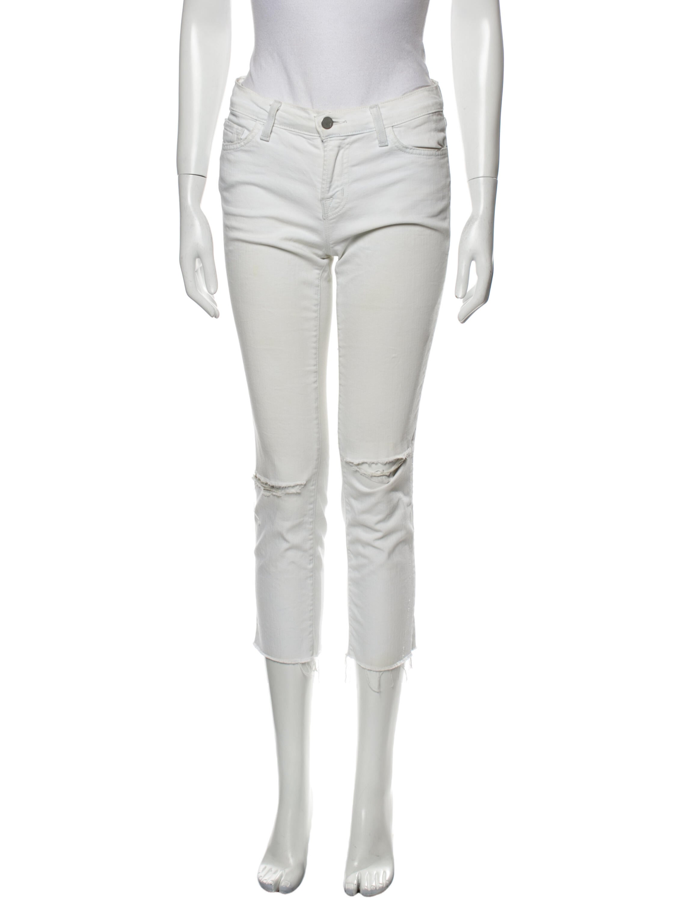 J Brand Mid-Rise Straight Leg Jeans