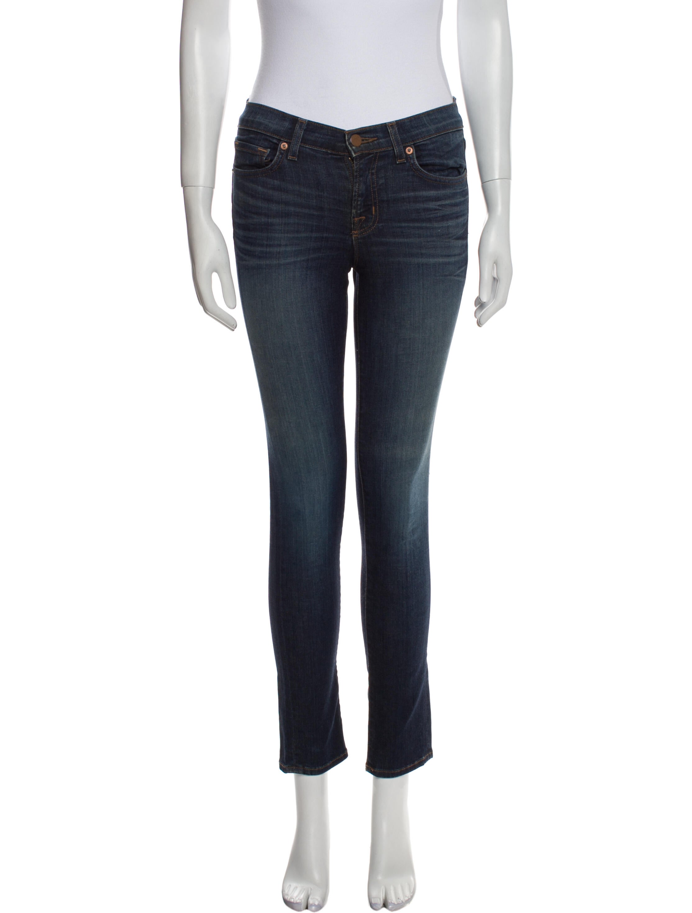 J Brand Mid-Rise Skinny Leg Jeans