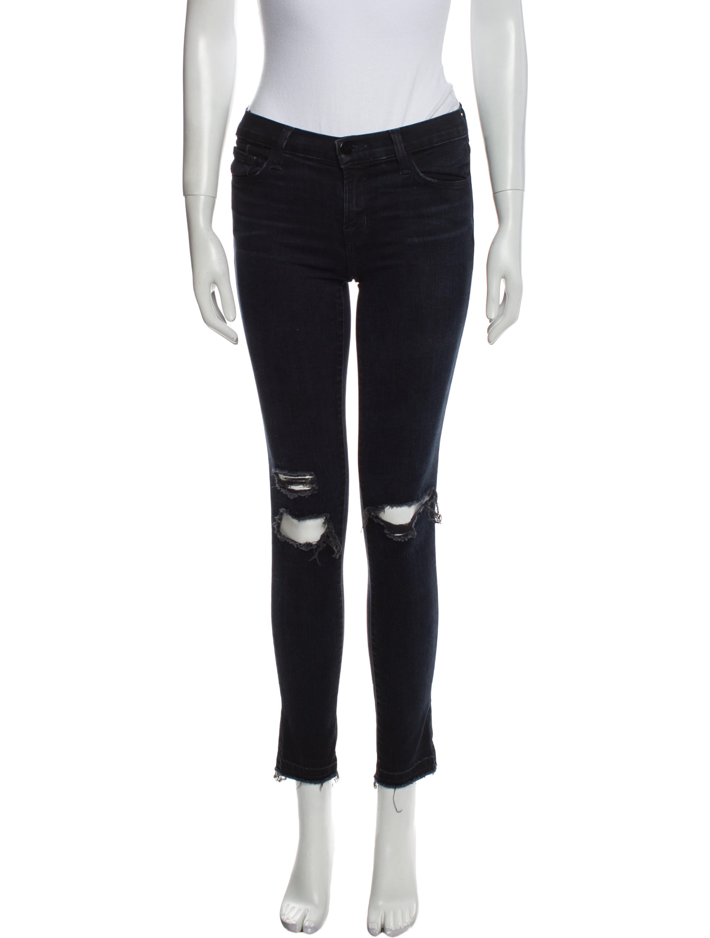 J Brand Mid-Rise Skinny Leg Jeans