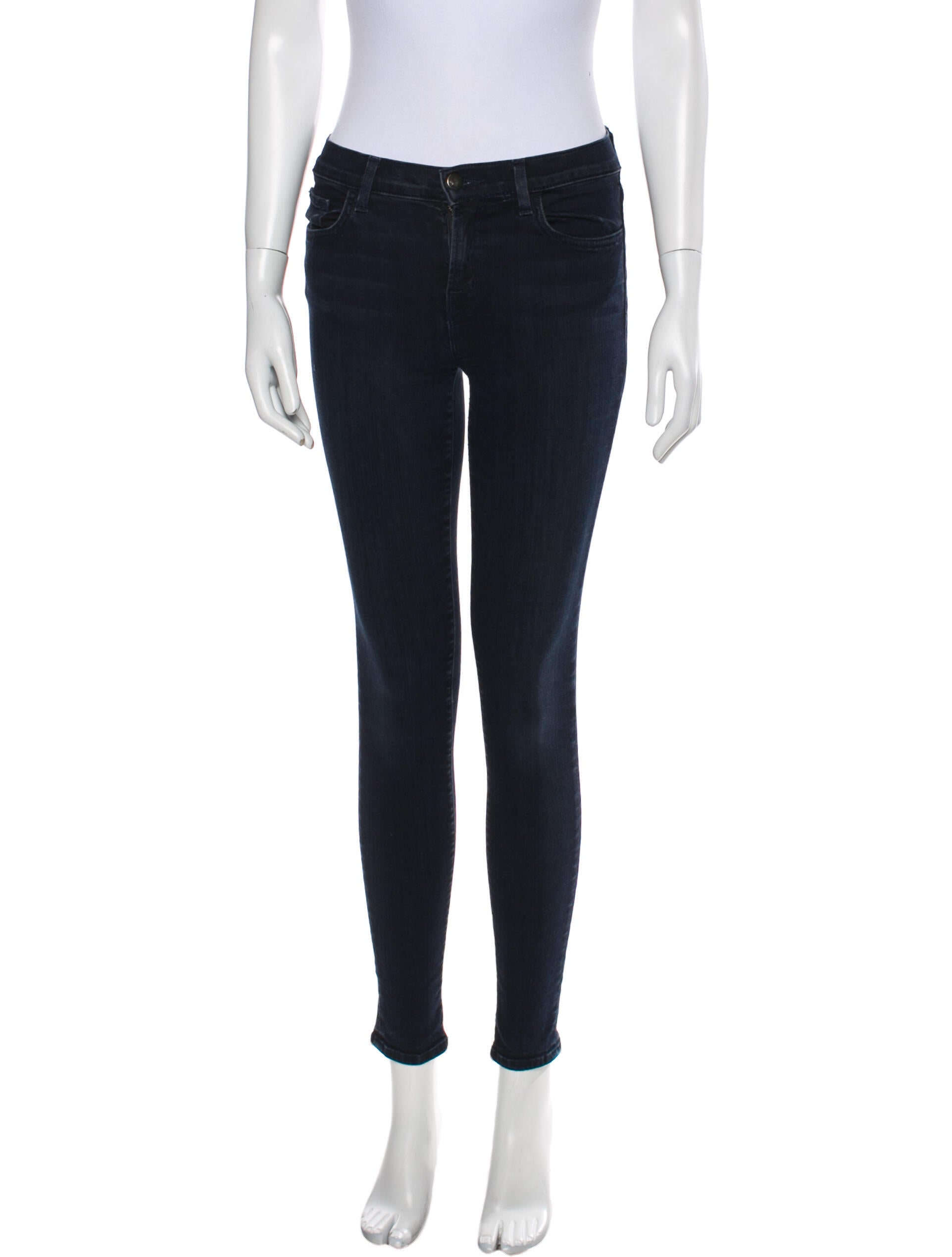 J Brand Mid-Rise Skinny Leg Jeans